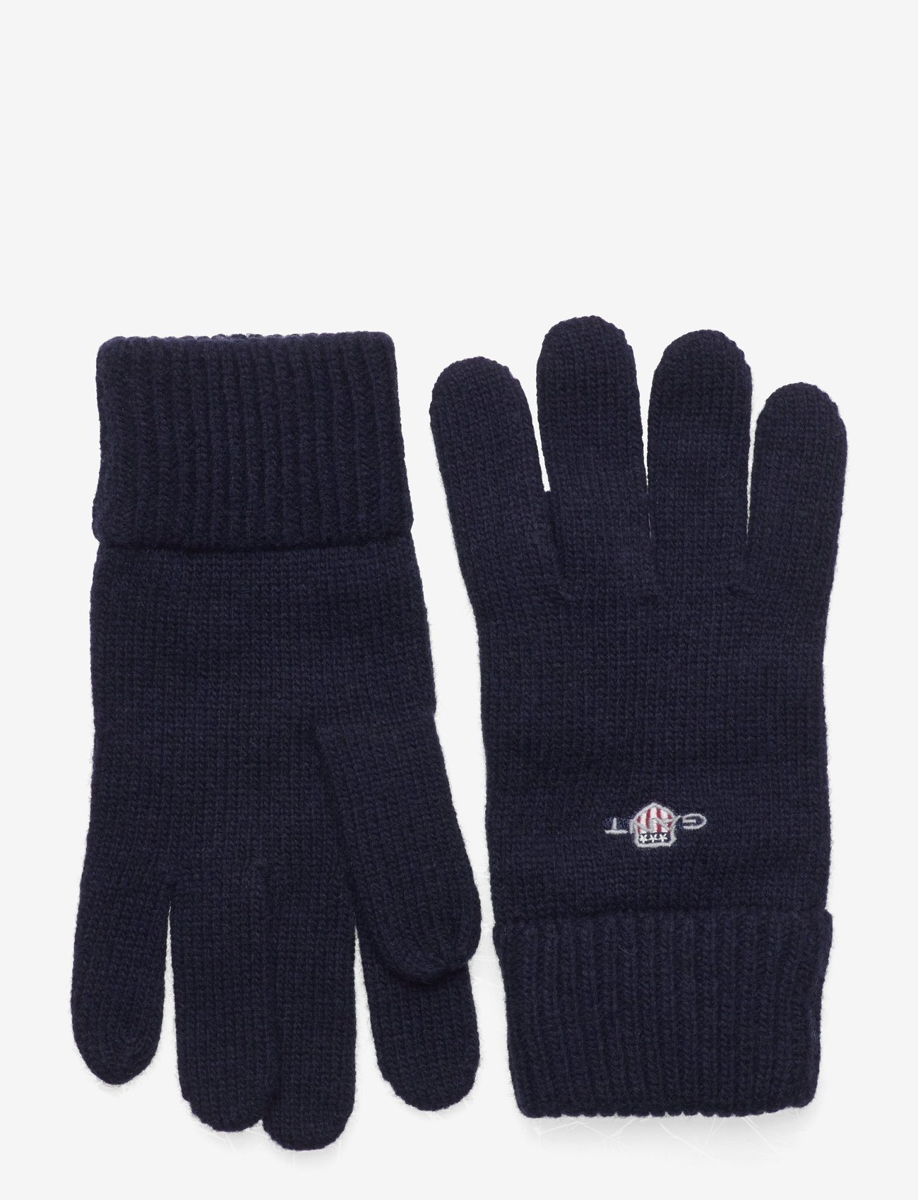 GANT - SHIELD WOOL GLOVES - mützen & handschuhe - marine - 0