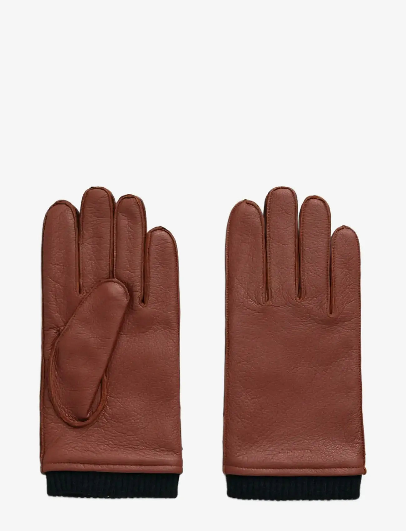 GANT - CASHMERE LINED LEATHER GLOVES - handskar & vantar - cognac brown - 0