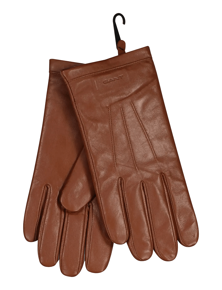 Gant - CASHMERE LINED LAMBSKIN GLOVES - shoppa efter tillfälle - cognac - 0