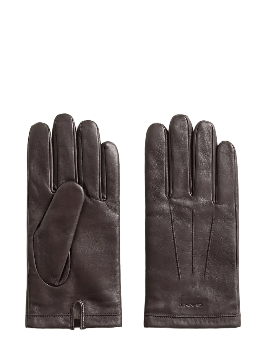 Gant - CASHMERE LINED LAMBSKIN GLOVES - osta olukorra järgi - deep brown - 1