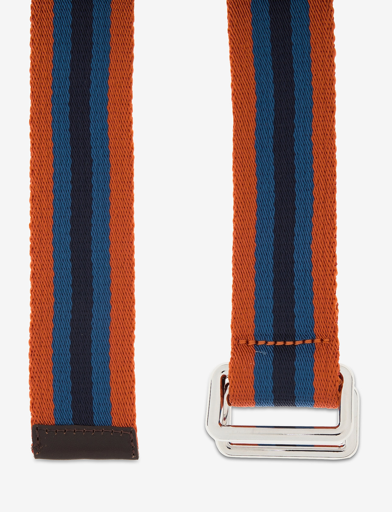 GANT - D1. RUGBY STRIPE WEBBING BELT - dark orange - 1