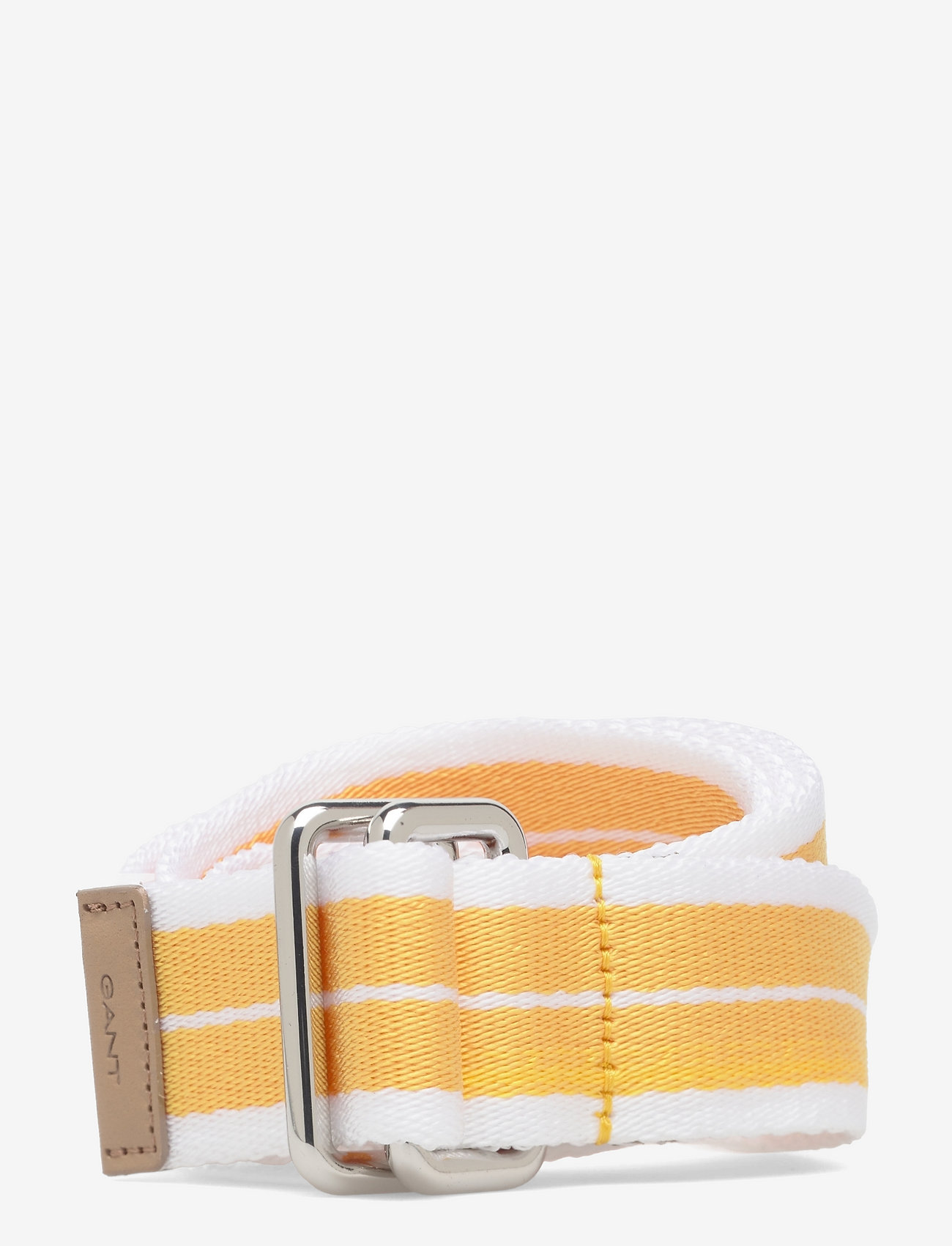 GANT - D1. HERINGBONE BELT - citrus yellow - 0