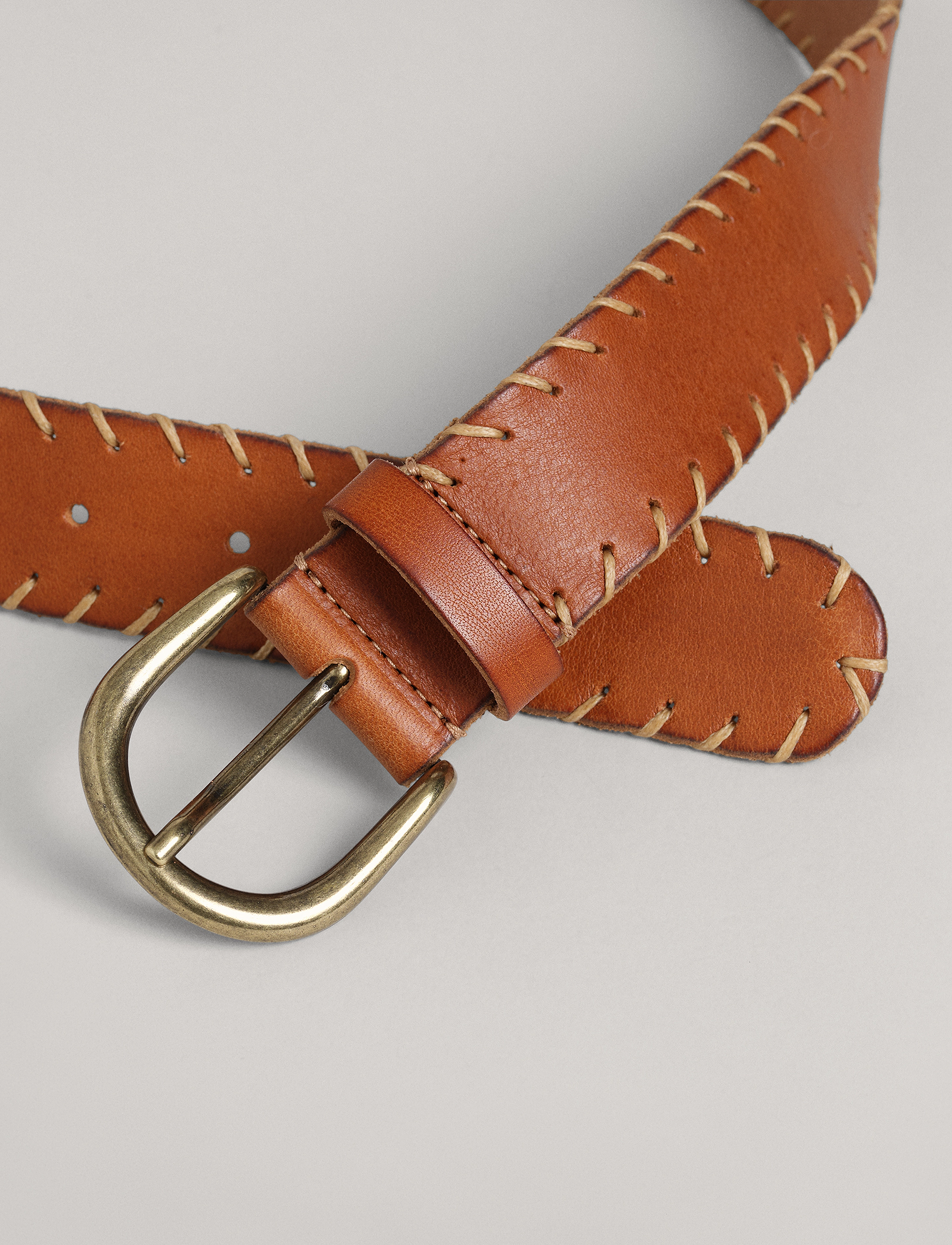 GANT - D2. VINTAGE LEATHER BELT - clay brown - 4