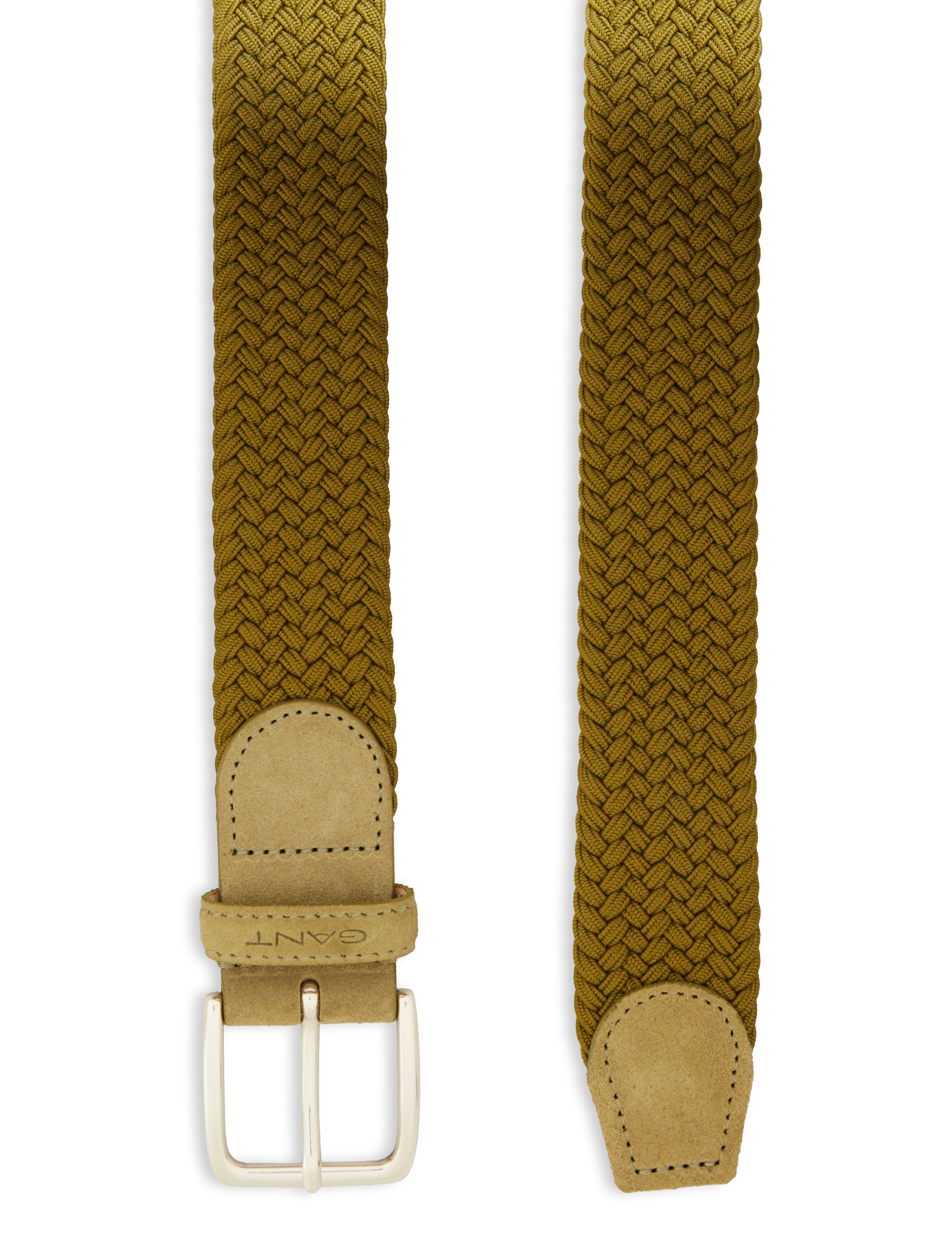 GANT - ELASTIC BRAID BELT - warm surplus green - 1
