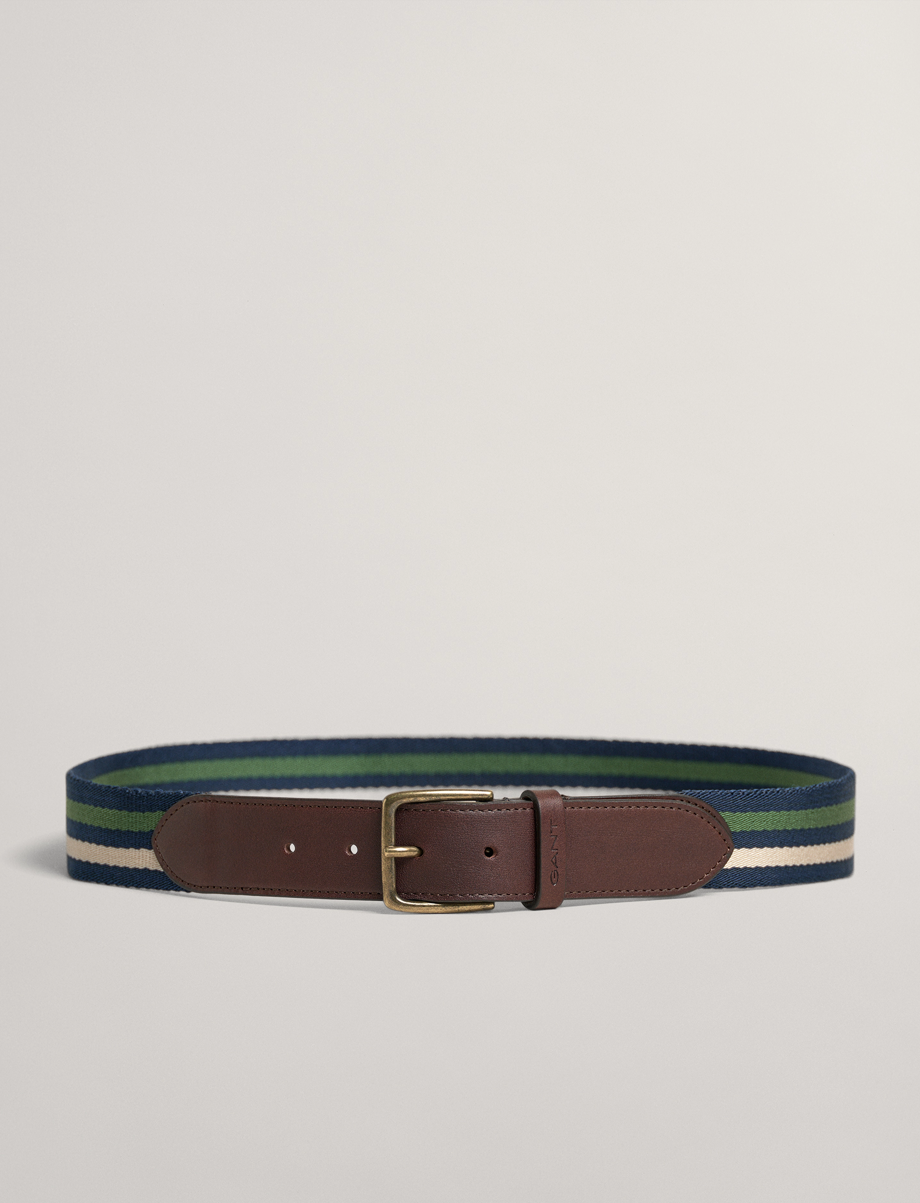 GANT - D1. STRIPE WEBBING BELT - jade green - 2