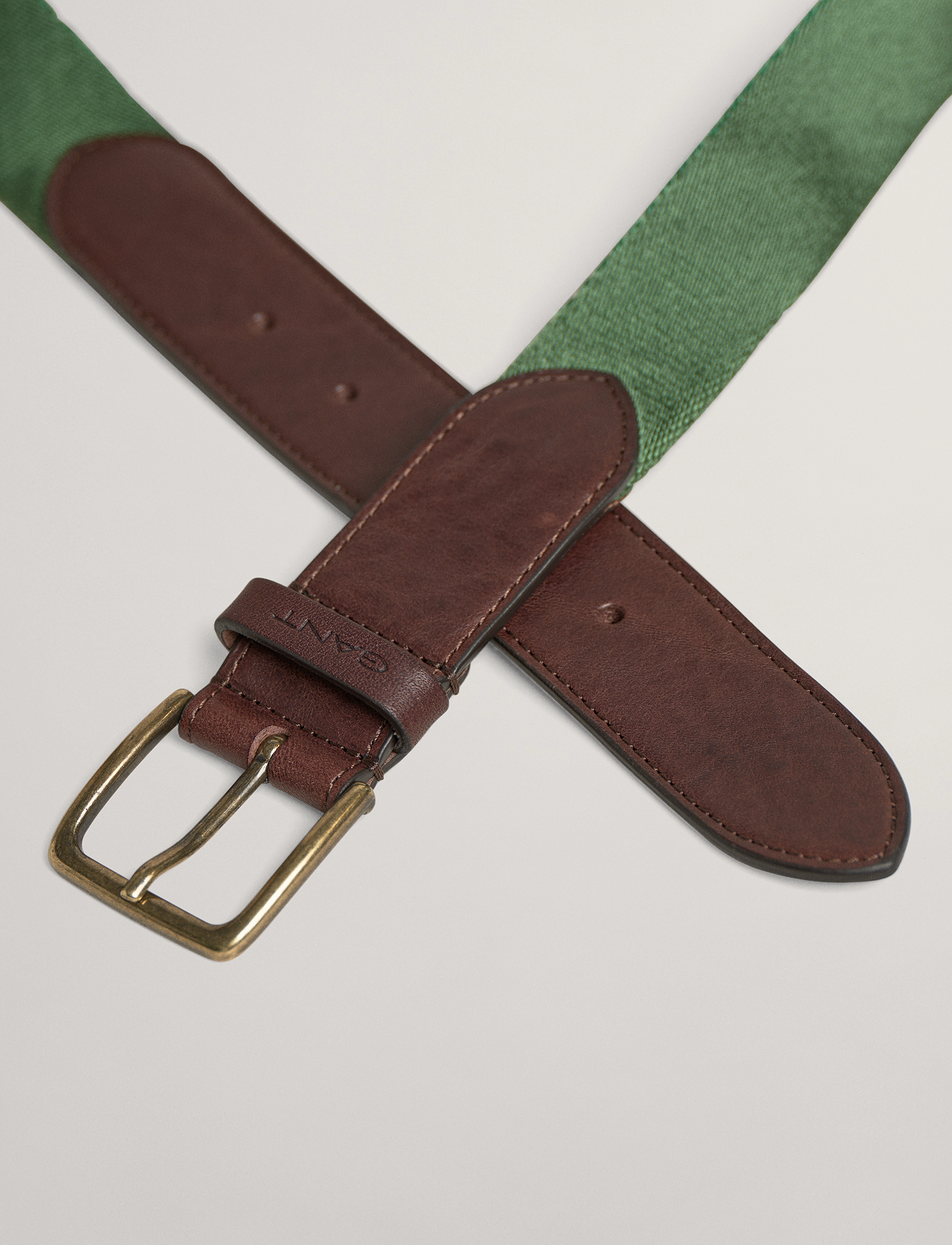 GANT - D1. WEBBING BELT - jade green - 3