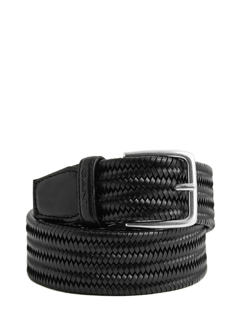 Gant - LEATHER ELASTIC BRAIDED BELT - geflochten gürtel - black - 3