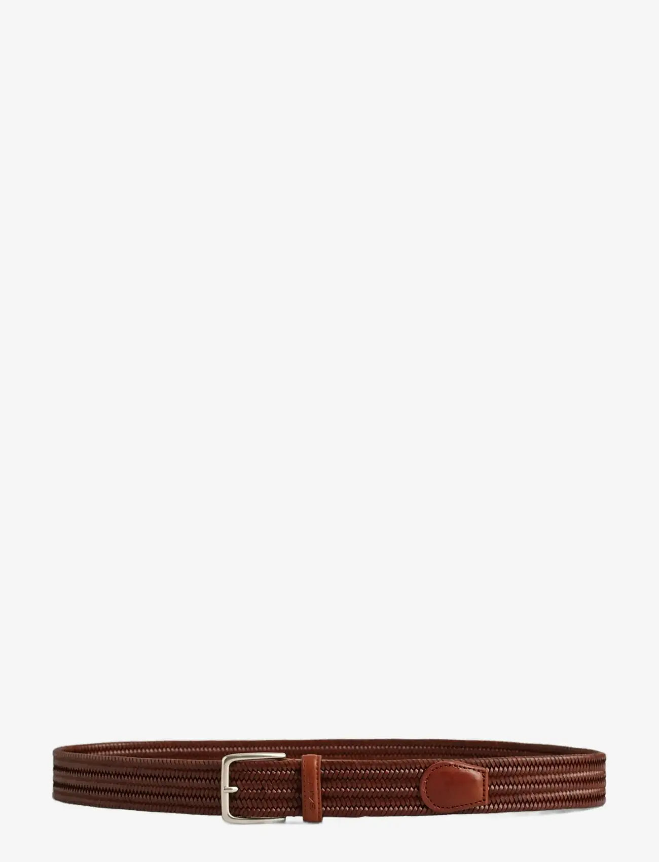 Gant - LEATHER ELASTIC BRAIDED BELT - geflochten gürtel - weathered brown - 1