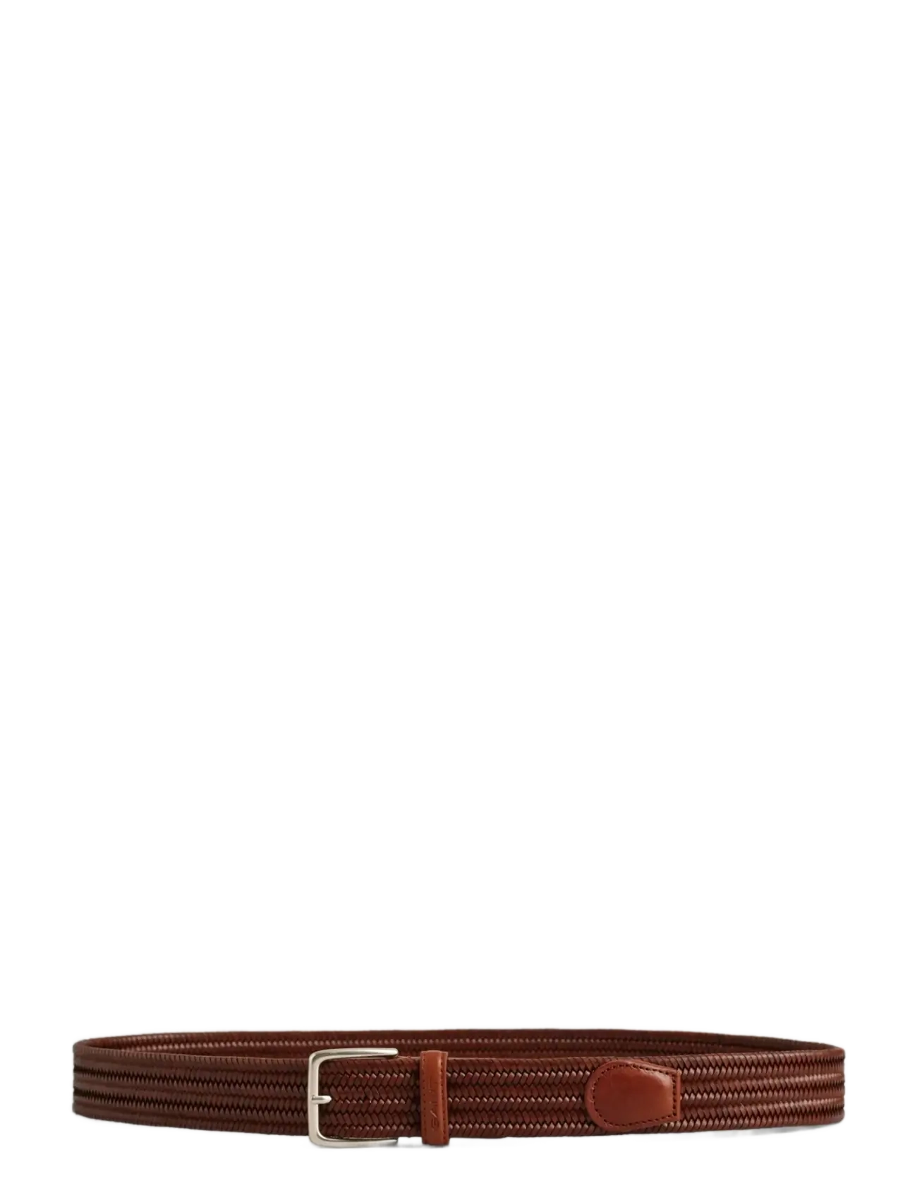 Gant - LEATHER ELASTIC BRAIDED BELT - braided belts - weathered brown - 1