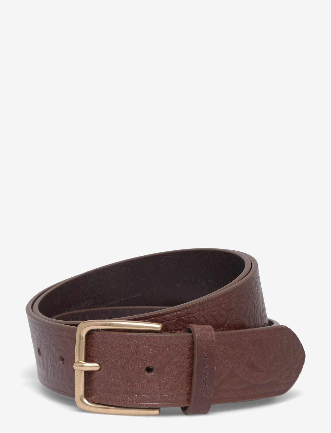 GANT - ALLOVER PATTERNED LEATHER BELT - klassisch gürtel - weathered brown - 0