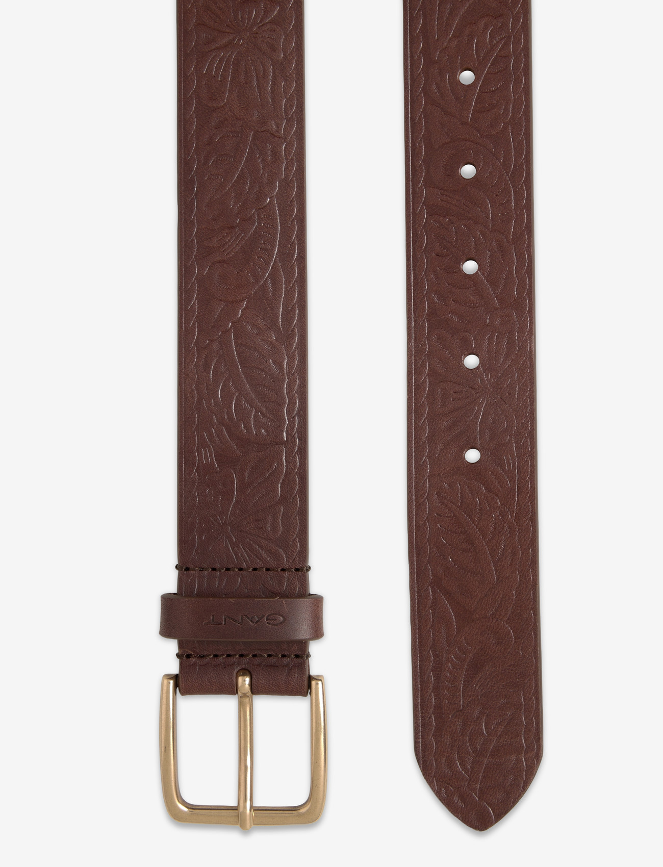 GANT - ALLOVER PATTERNED LEATHER BELT - klassisch gürtel - weathered brown - 1