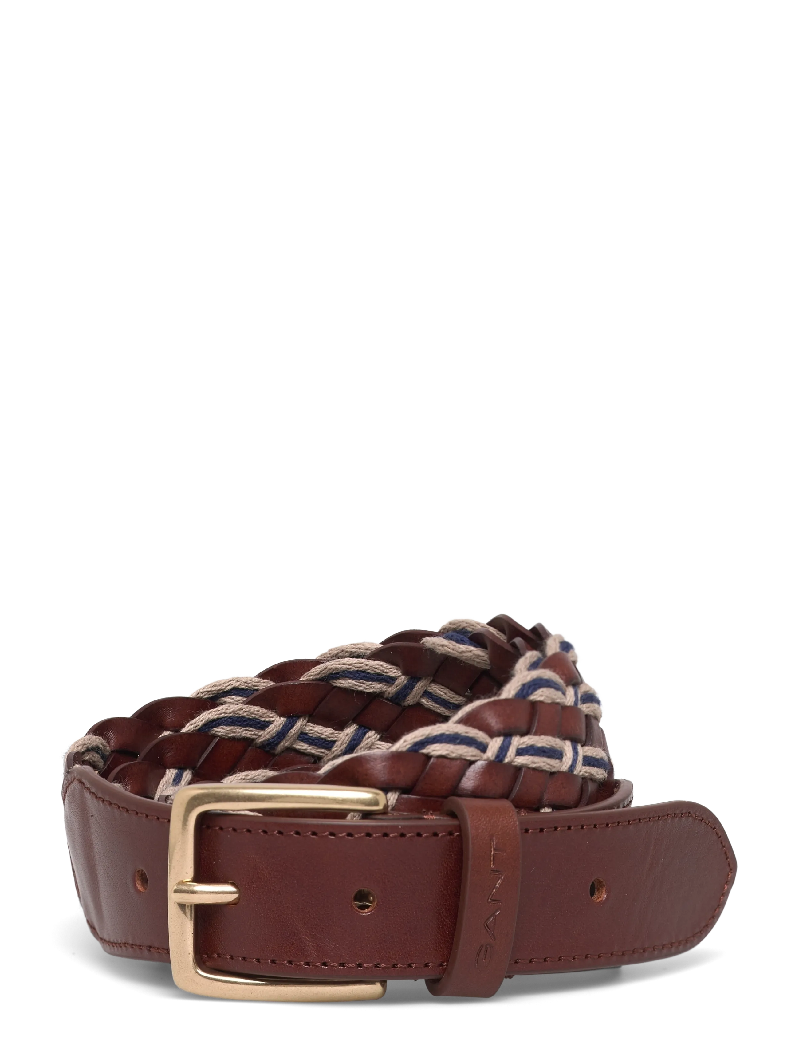 Gant Multicolor Braid Belt, 110, Brown, Bælter > Flettet Bælte, Herre