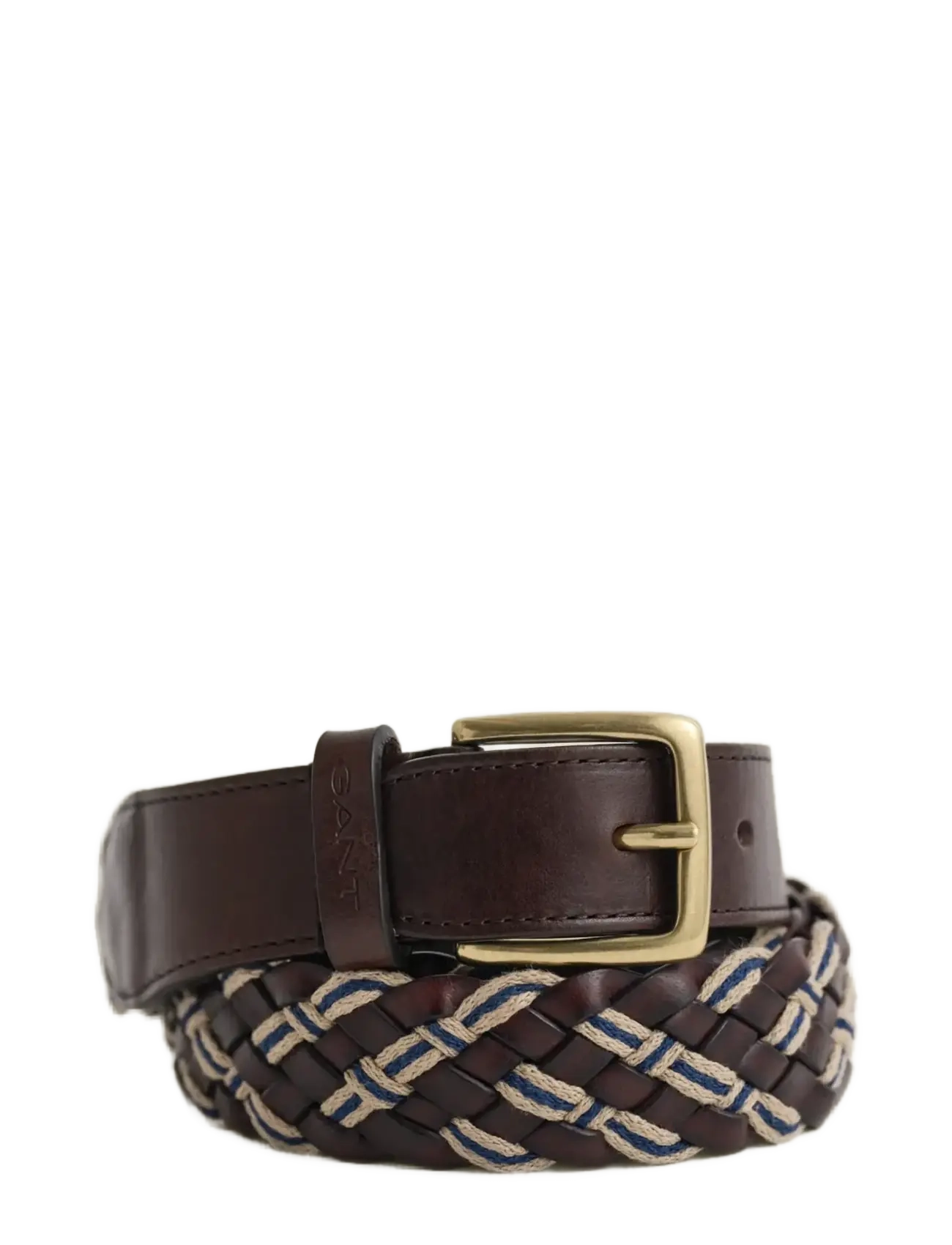 GANT MULTICOLOR BRAID BELT - Gürtel - CLASSIC BLUE / brown