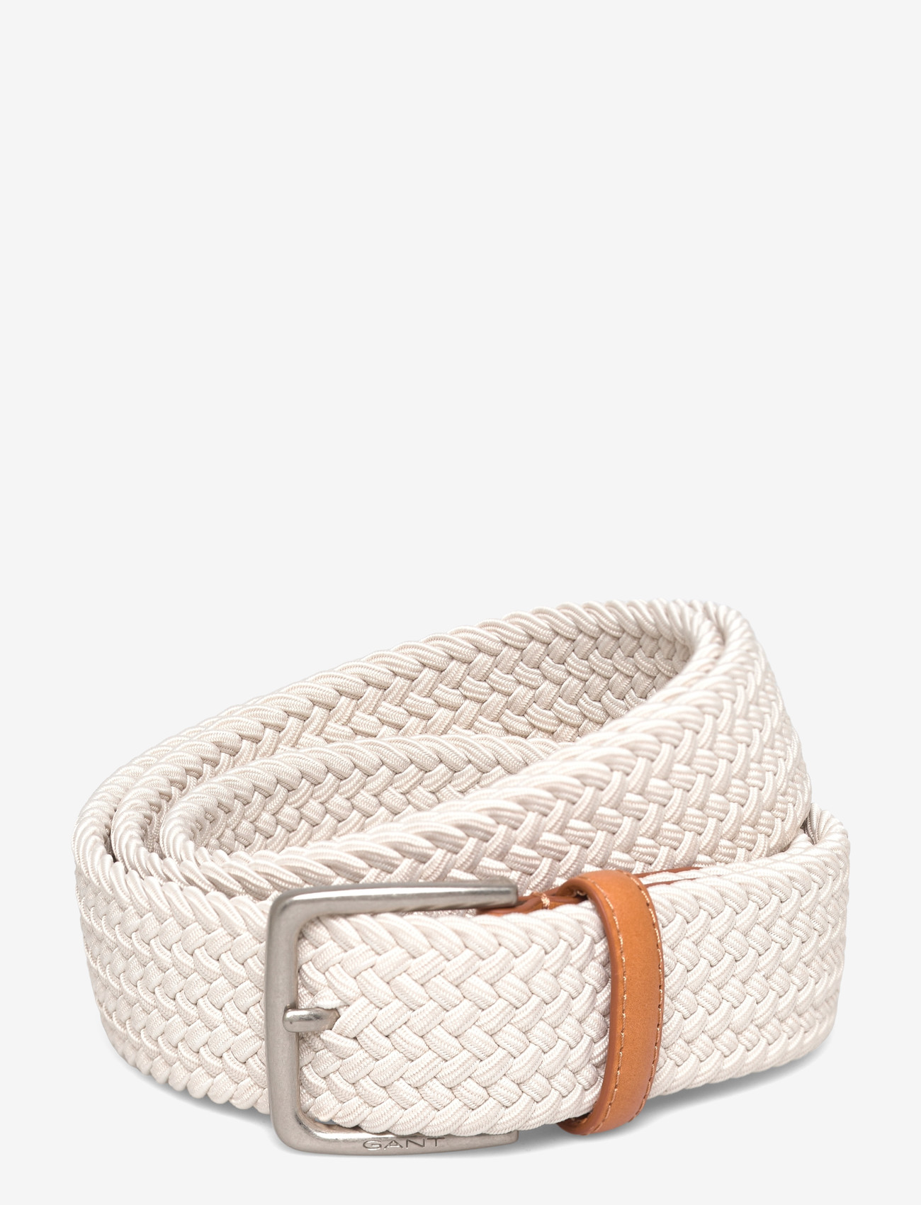 Gant - ELASTIC BRAIDED BELT - flettede bælter - putty - 0