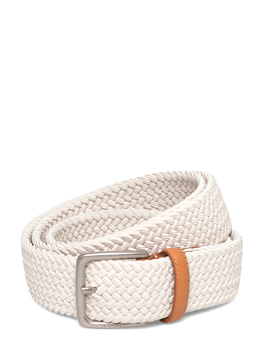 Gant - Braided Elastic Belt - punutud vööd - putty - 0
