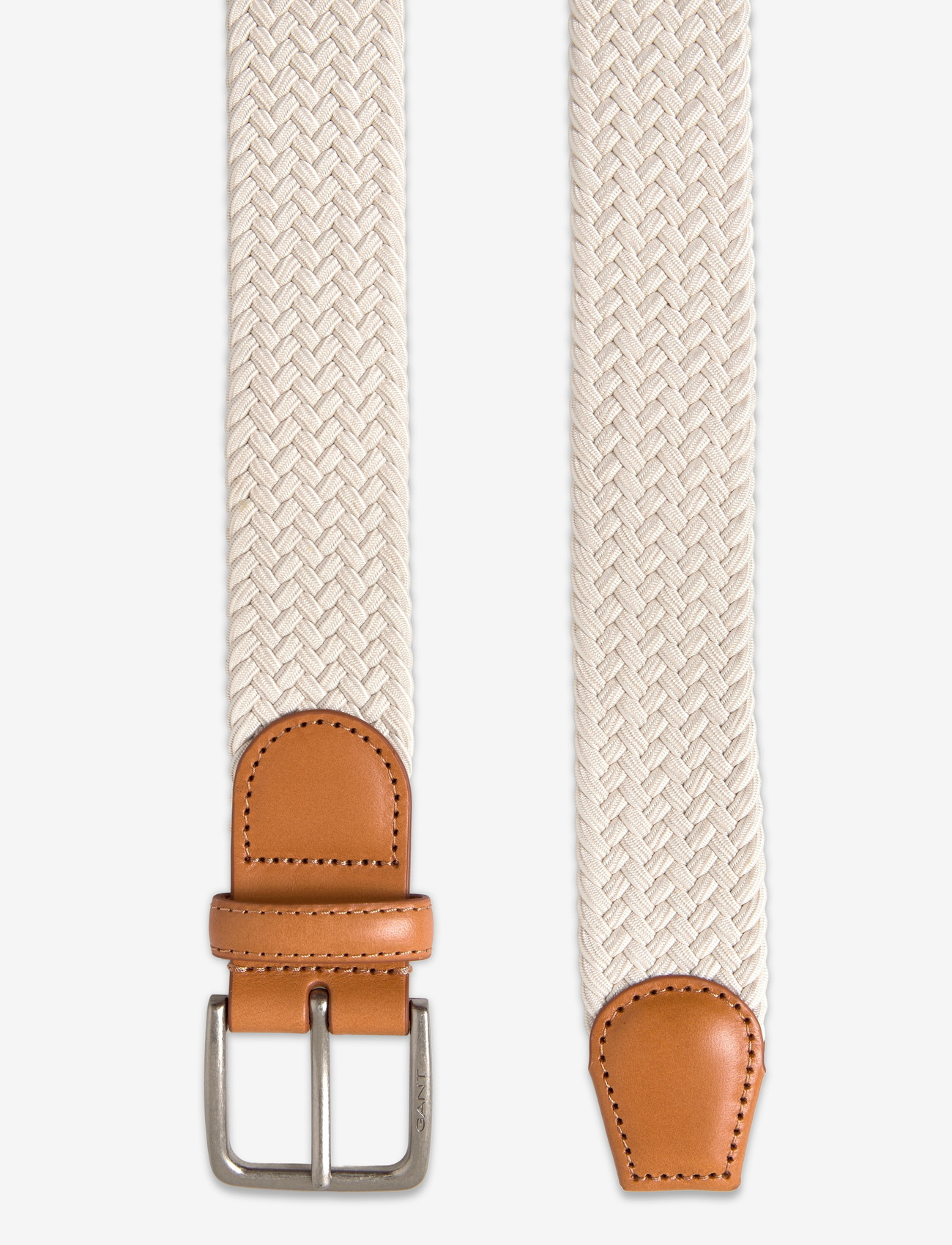 Gant - ELASTIC BRAIDED BELT - flettede bælter - putty - 1