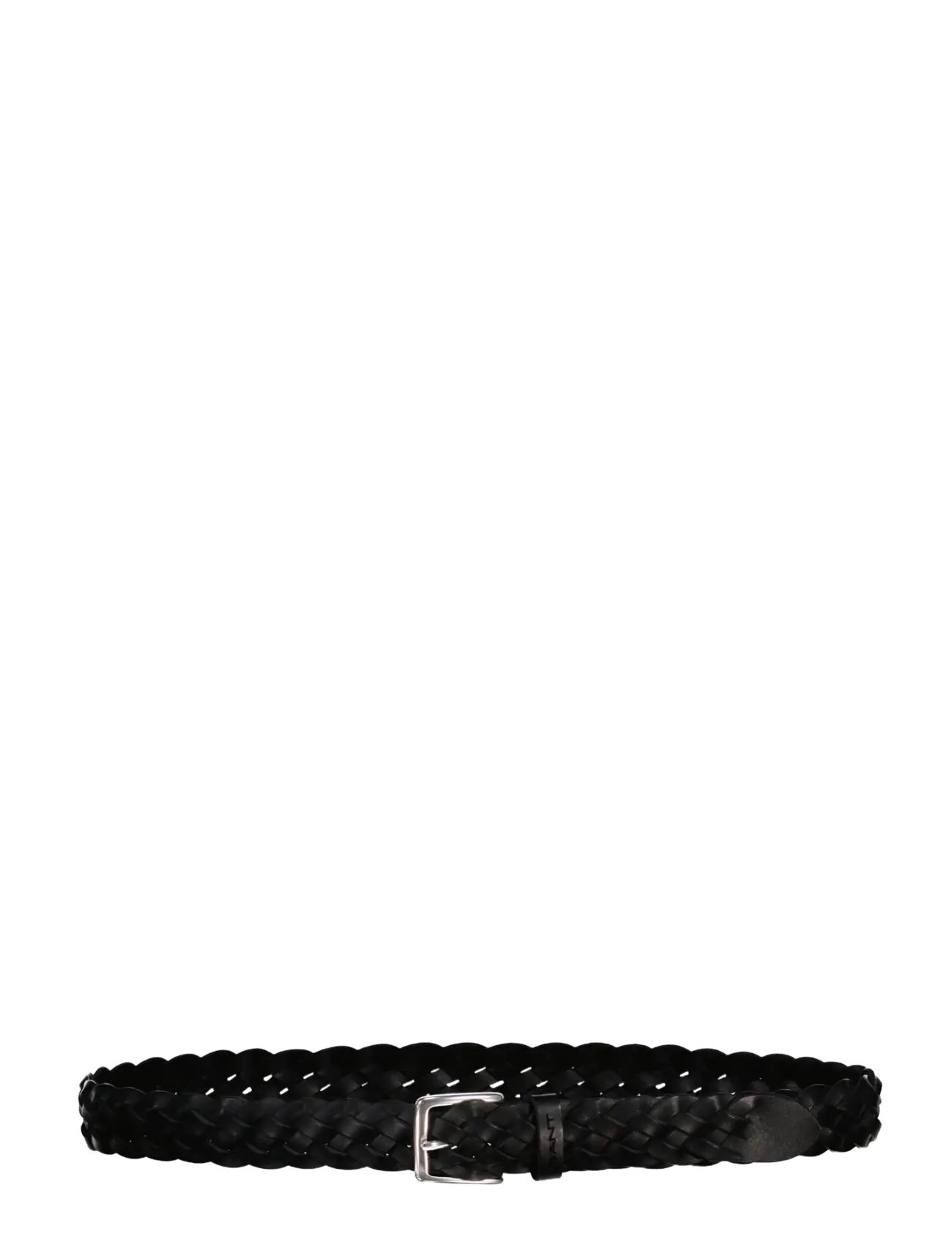 Gant LEATHER BRAIDED BELT - Preppy - BLACK / black