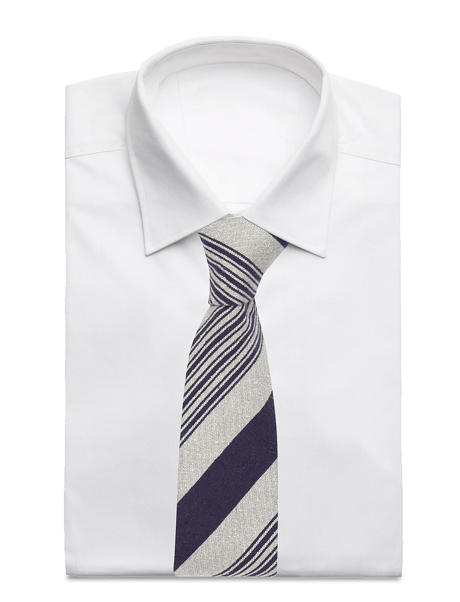 Gant - STRIPED SILK TIE - krawatten - classic blue - 2