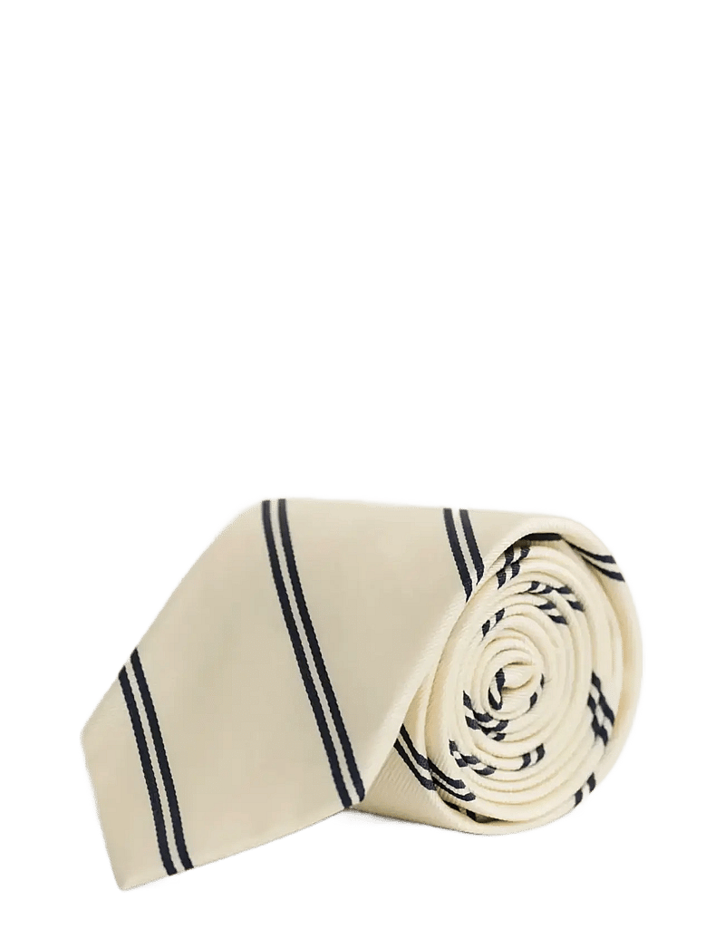 Gant - STRIPED TIE - slips - cream - 1