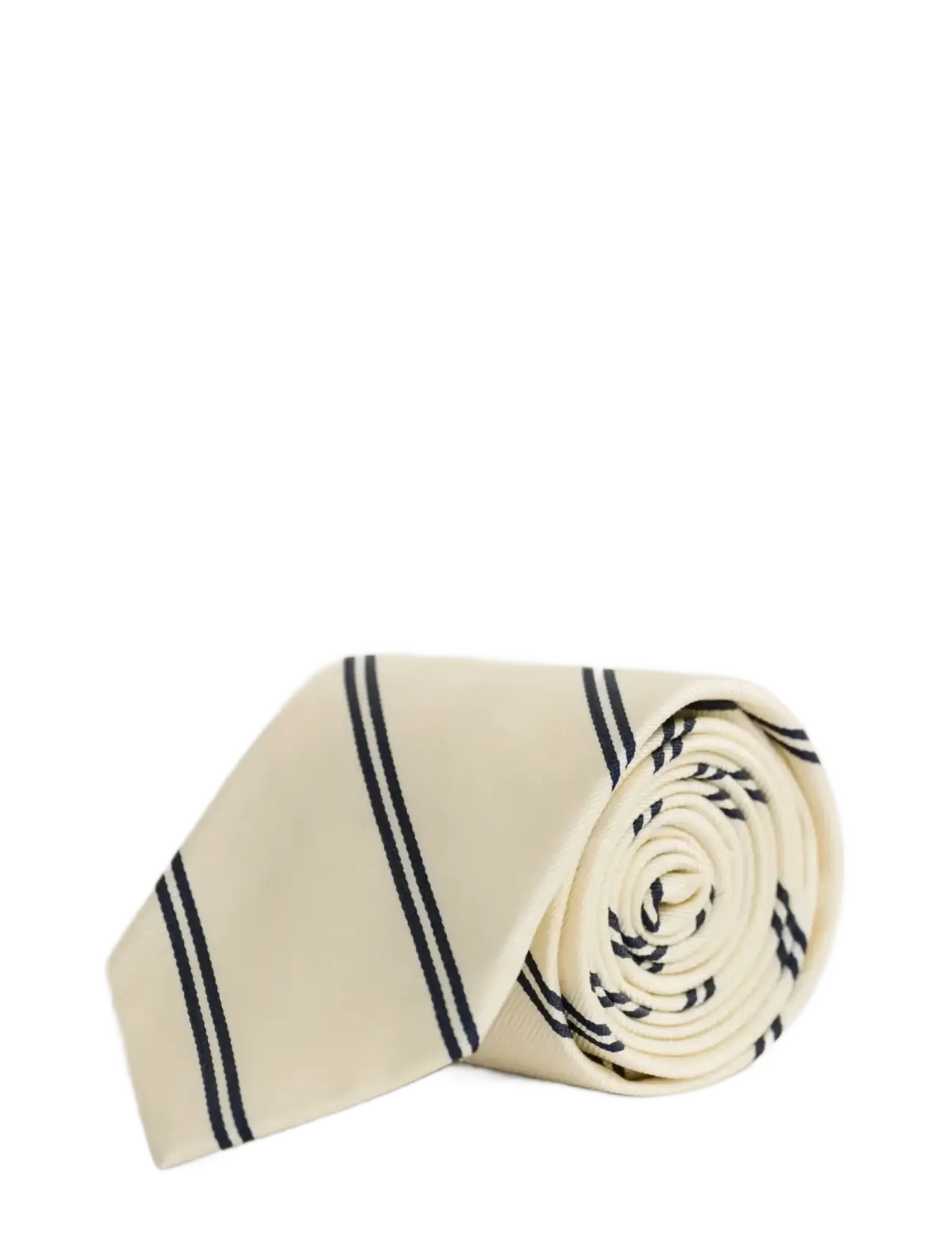 Gant - STRIPED TIE - krawatten - cream - 1