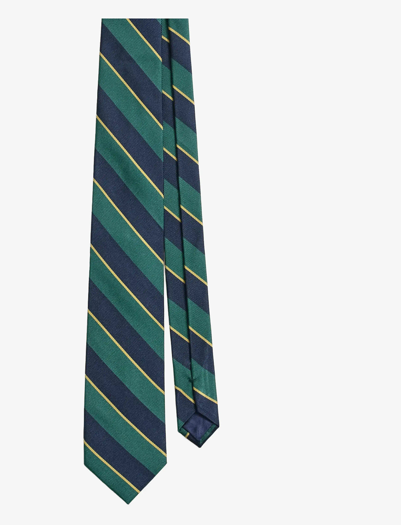 Gant - STRIPED TIE - krawatten - deep forest green - 0