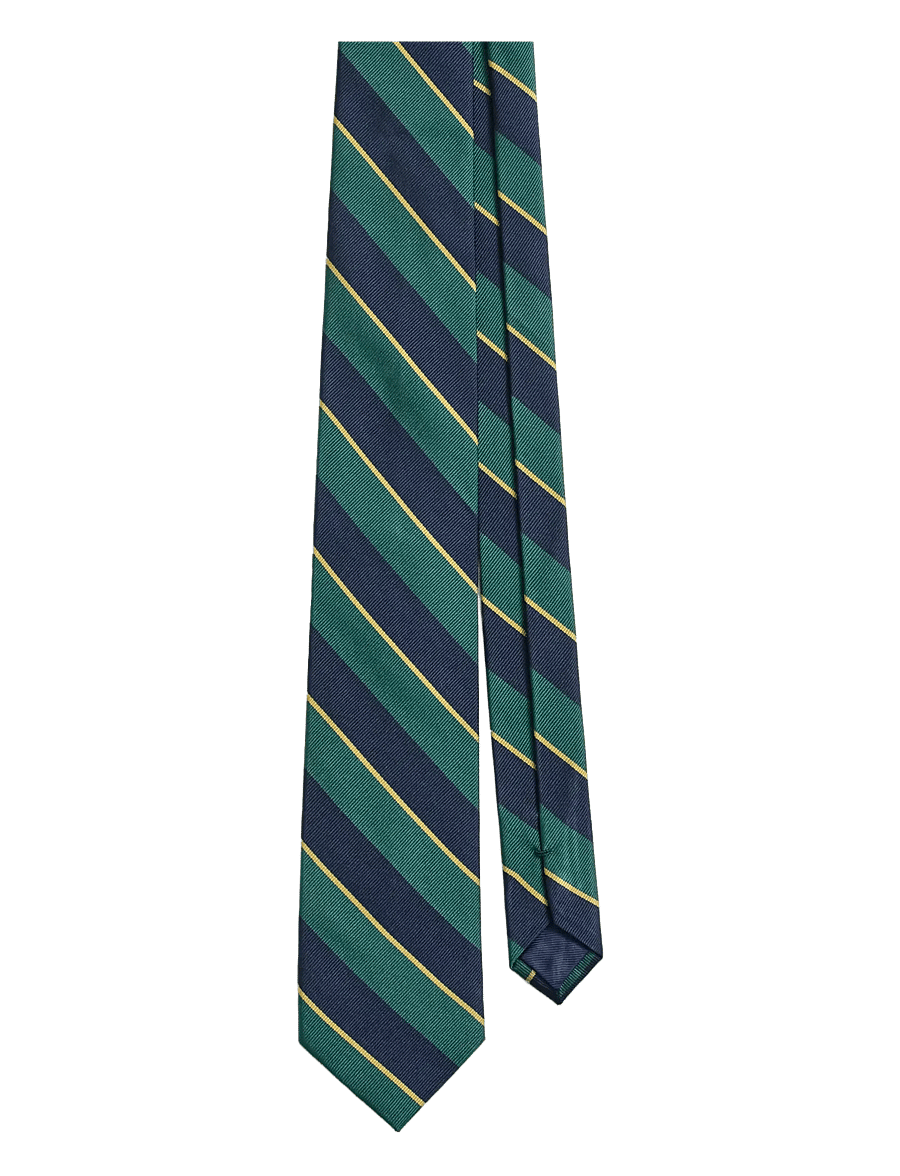 Gant - STRIPED TIE - slipsar - deep forest green - 0
