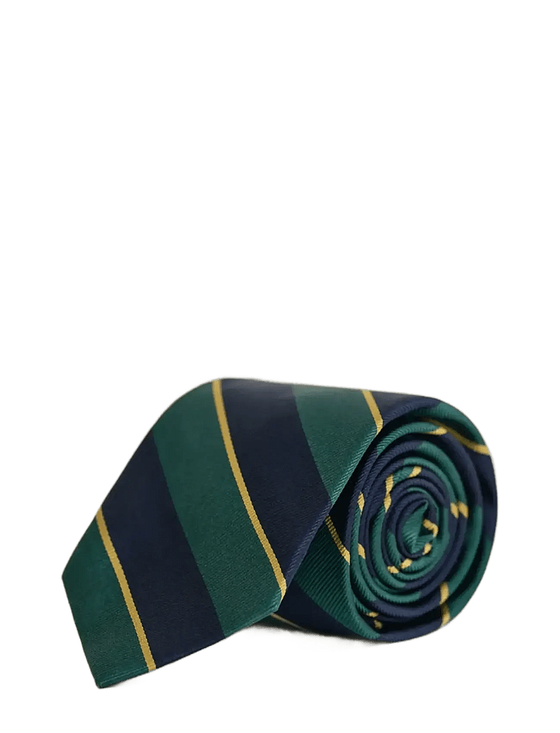 Gant - STRIPED TIE - krawatten - deep forest green - 1