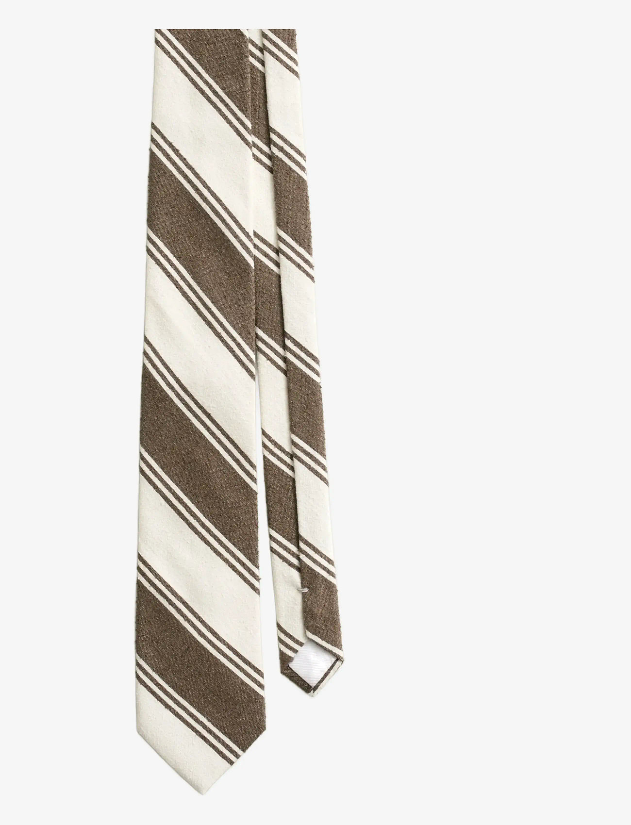Gant - RAW SILK TIE - krawatten - cream - 0