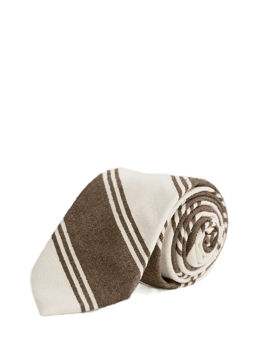 Gant - RAW SILK TIE - krawatten - cream - 1
