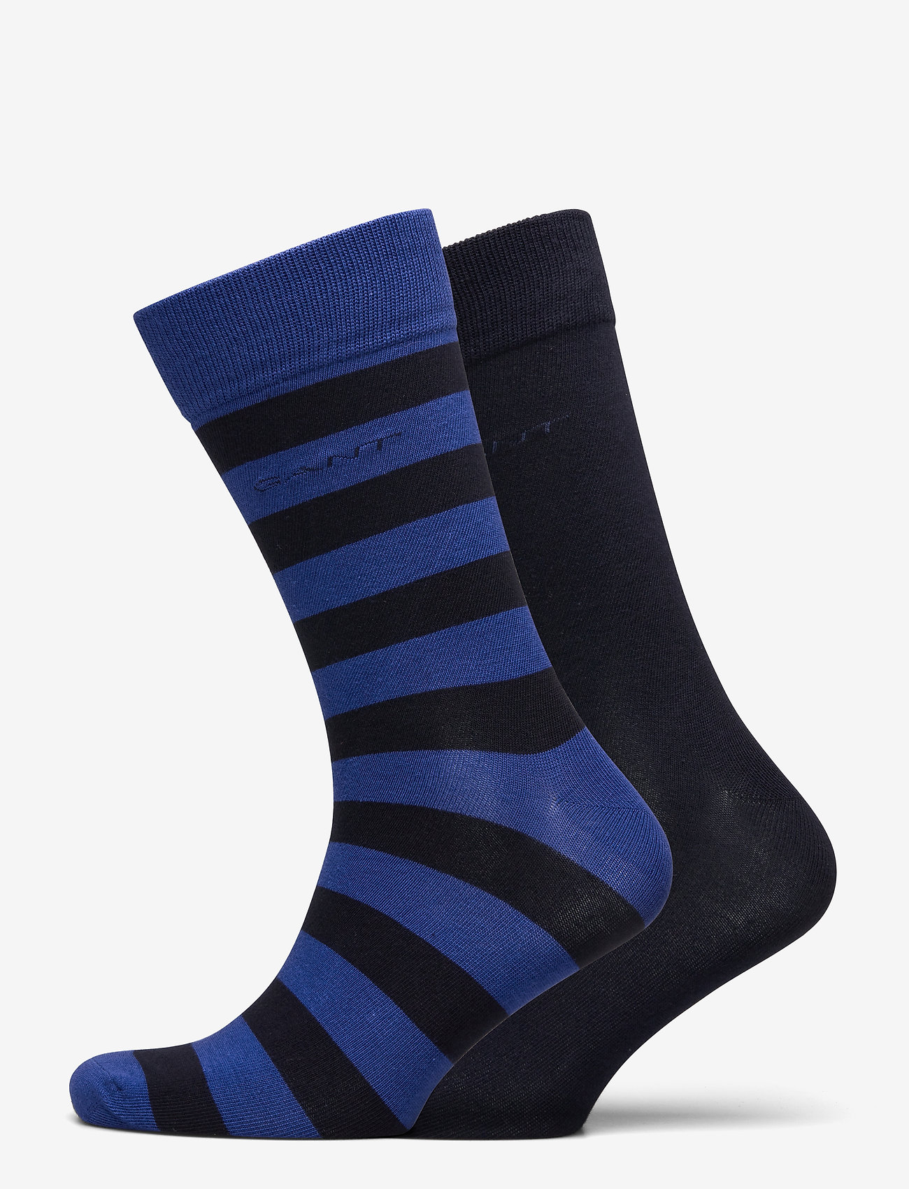 GANT - BARSTRIPE AND SOLID SOCKS 2-PACK - crisp blue - 0