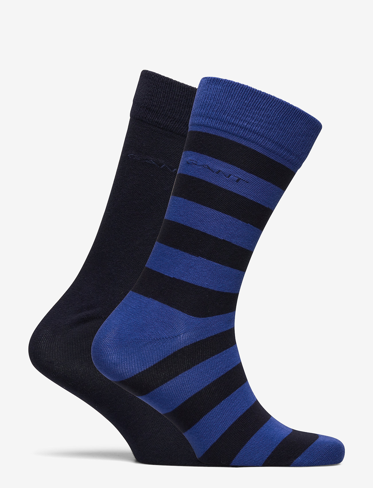 GANT - BARSTRIPE AND SOLID SOCKS 2-PACK - crisp blue - 1
