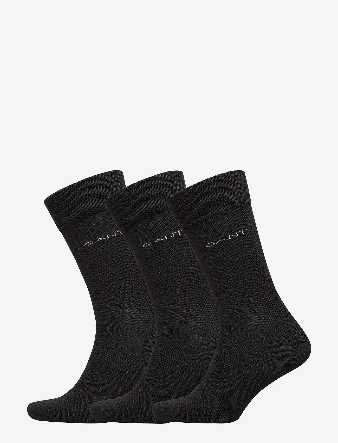 WOOL SOCKS 3-PACK - BLACK