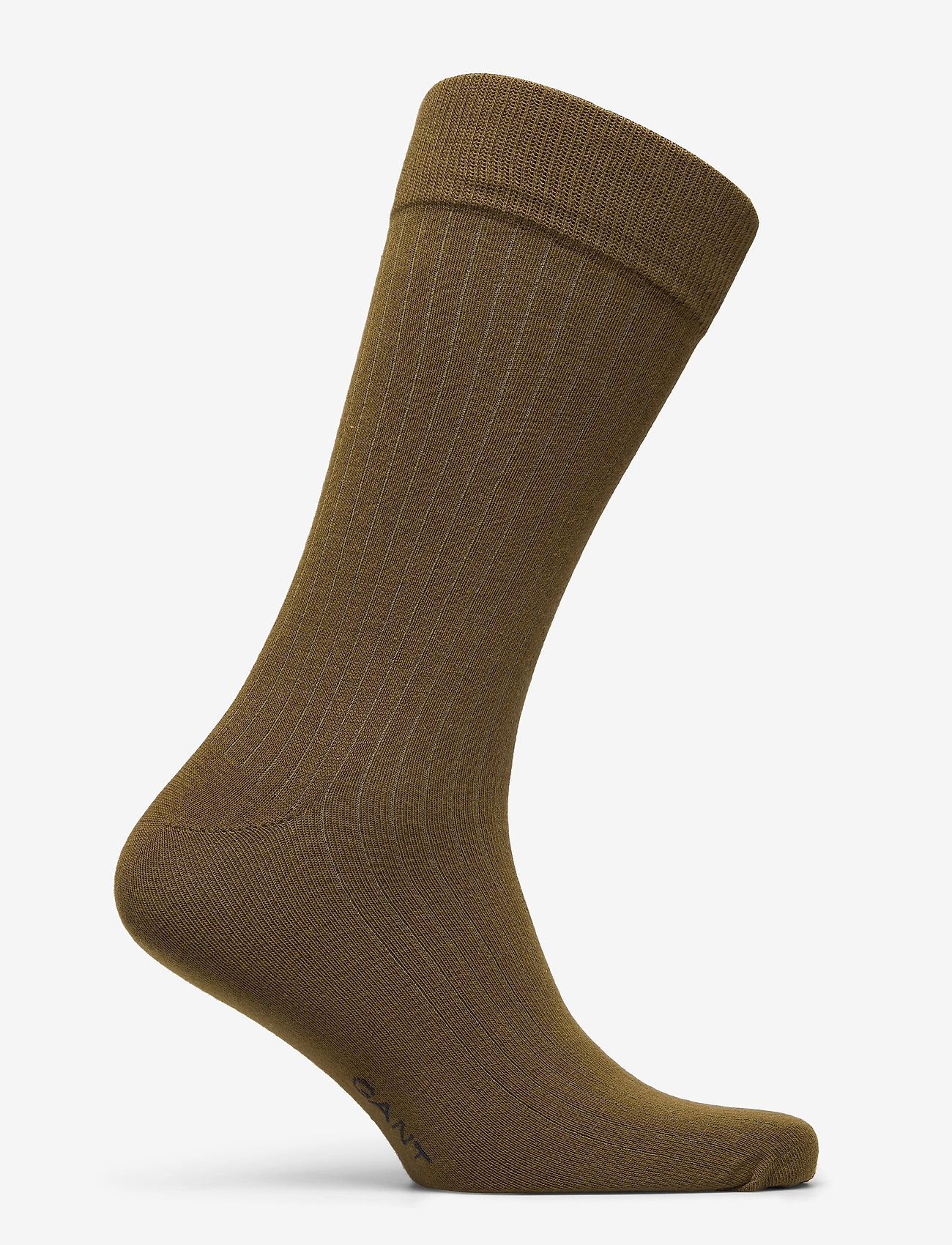 GANT - D1. SOLID RIB EMB SOCKS - dark cactus - 1