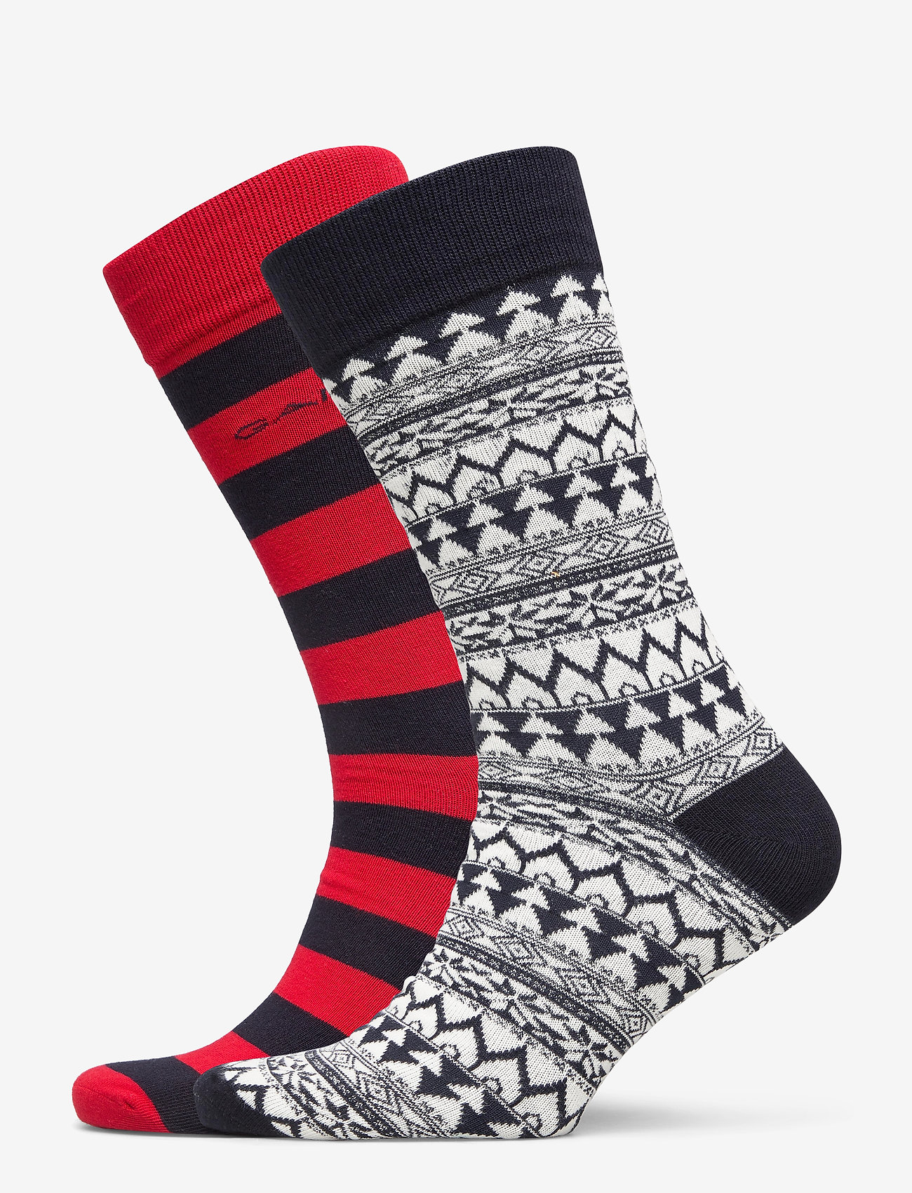 GANT - D2. 2-PACK SOCKS GIFT BOX - bright red - 0
