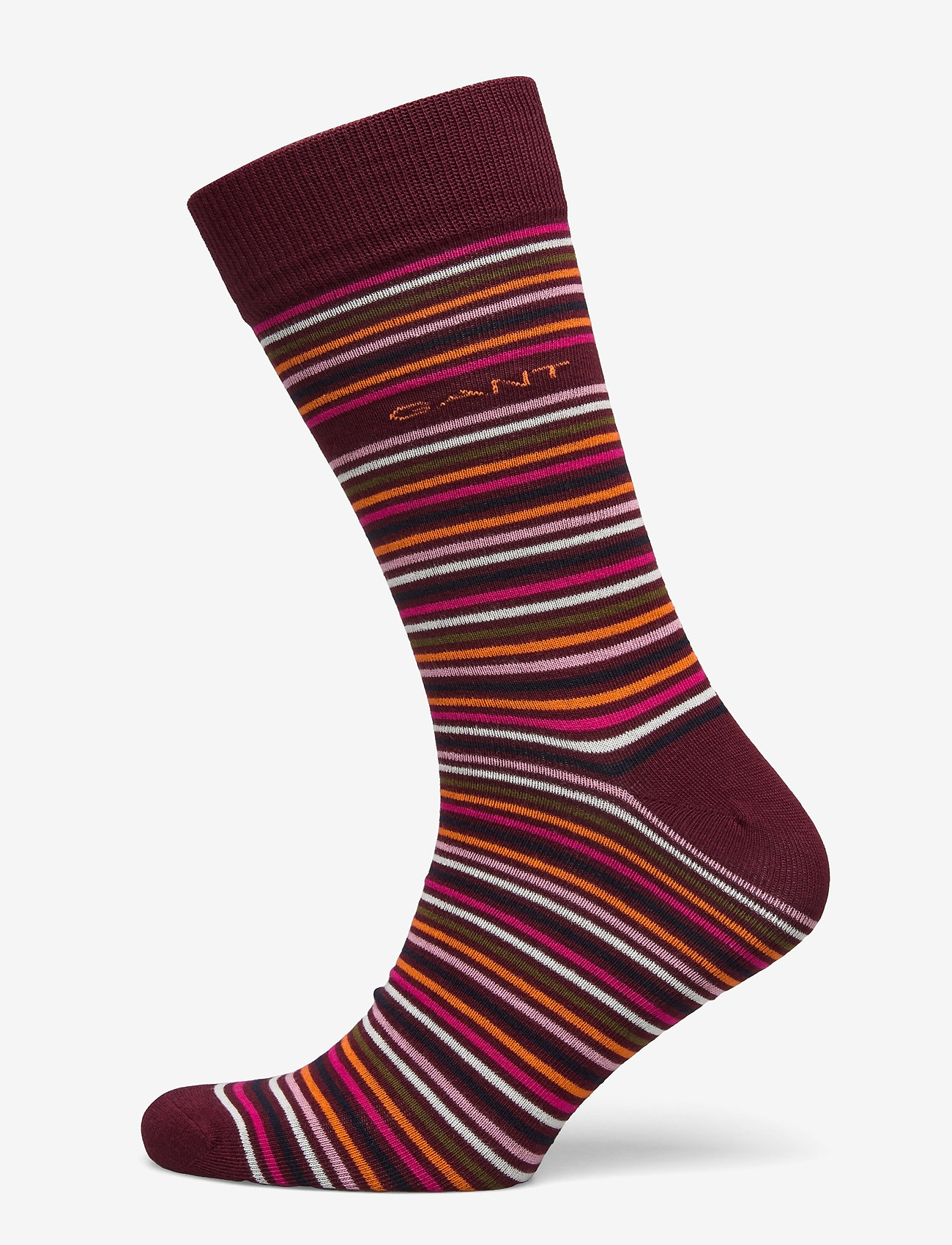 GANT - D1. 1-PACK MULTI STRIPE SOCKS - port red - 0