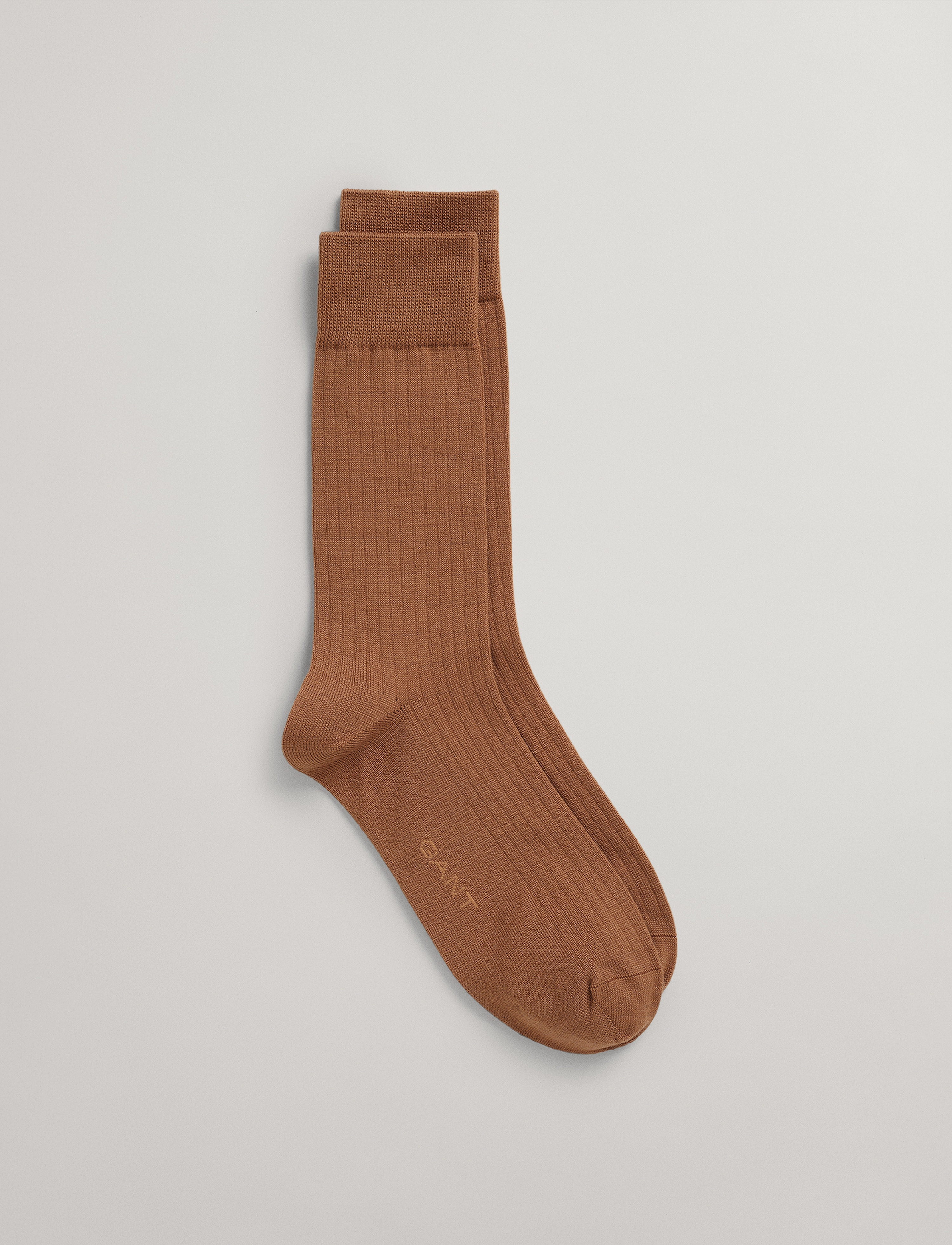 GANT - D2. MERINO WOOL SOCKS - roasted walnut - 2