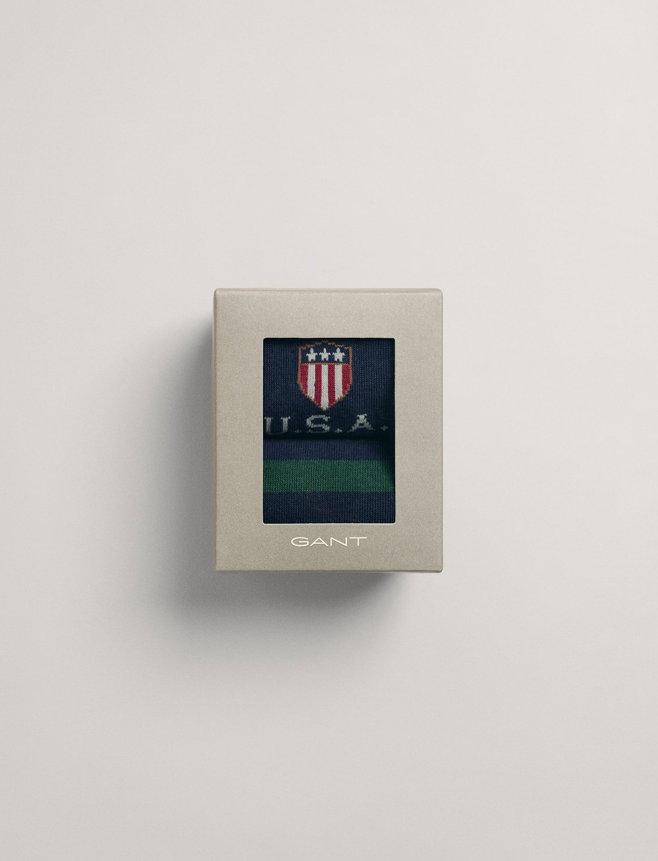GANT - D1. SOCKS 2-PACK GIFT BOX - evening blue - 1