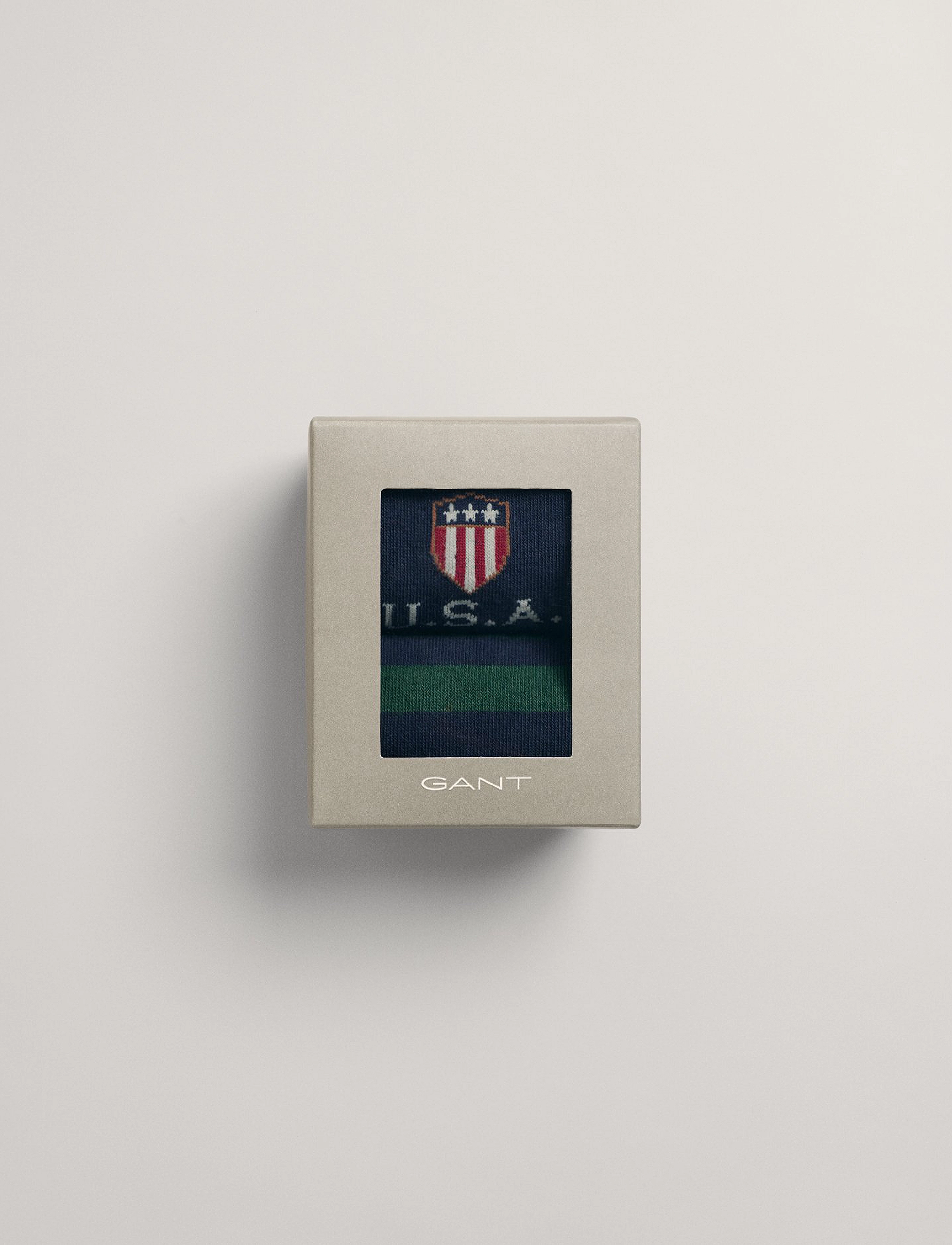 GANT - D1. SOCKS 2-PACK GIFT BOX - evening blue - 1