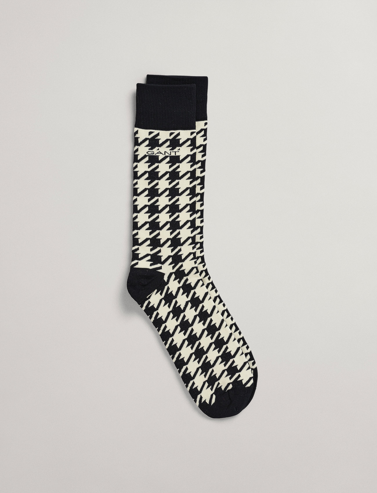 GANT - D1. HOUNDSTOOTH SOCKS - black - 2