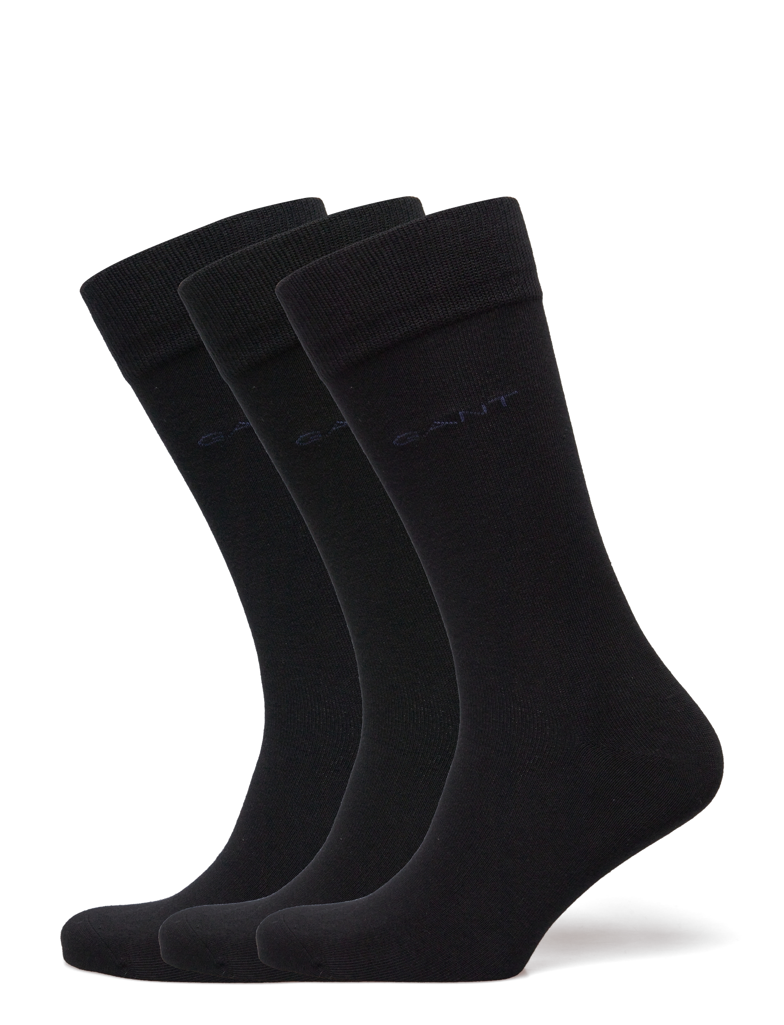 Gant 3-Pack Socks, Mænd, Strømper 3-Pak, Sort, Str: 40-42