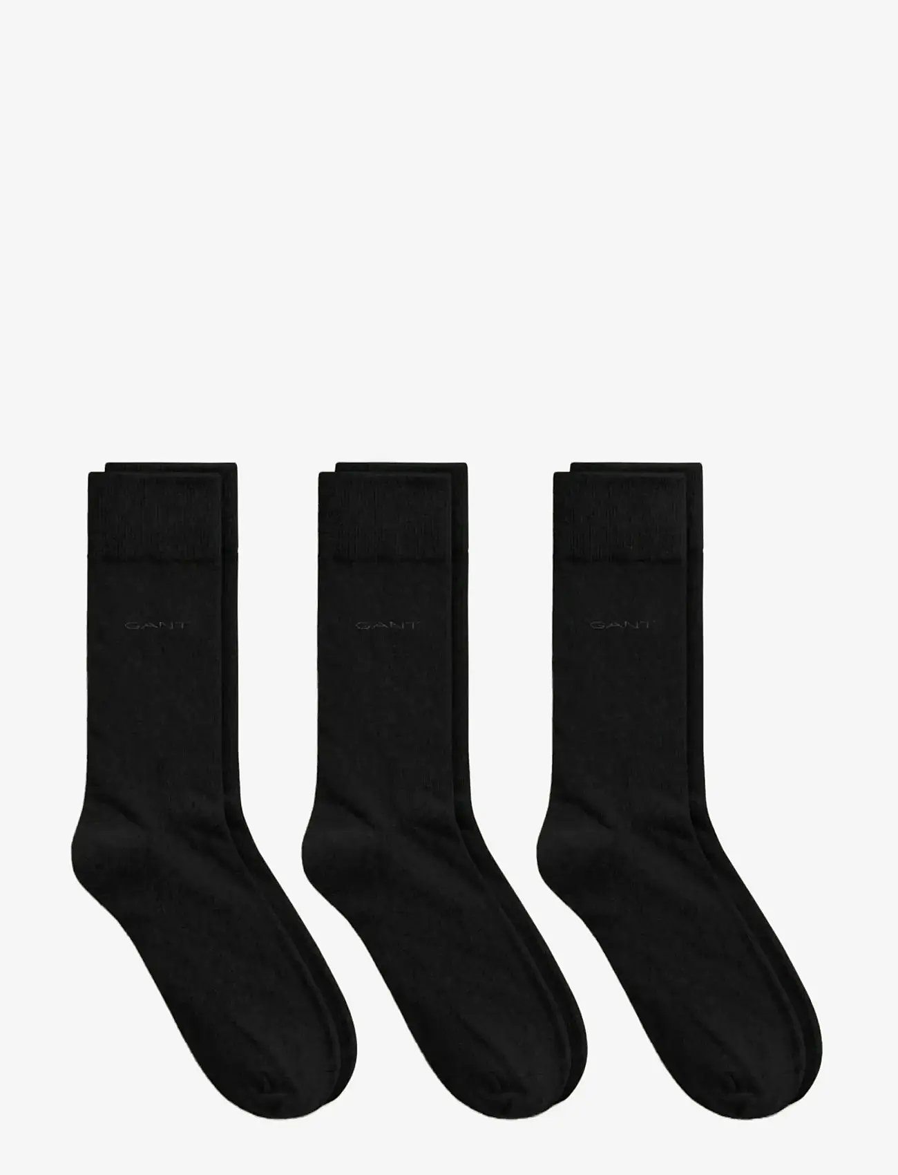 GANT - 3-Pack Socks - vanliga strumpor - black - 1