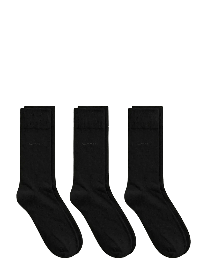 GANT - 3-Pack Socks - vanliga strumpor - black - 1