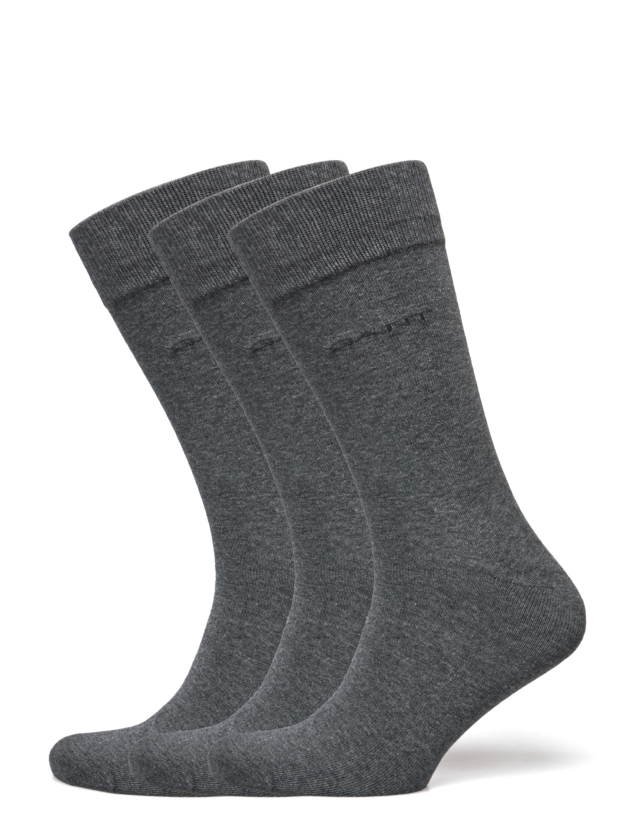 Gant 3-Pack Socks, 43-45, Grey, Sokker > Almindelige Sokker, Herre