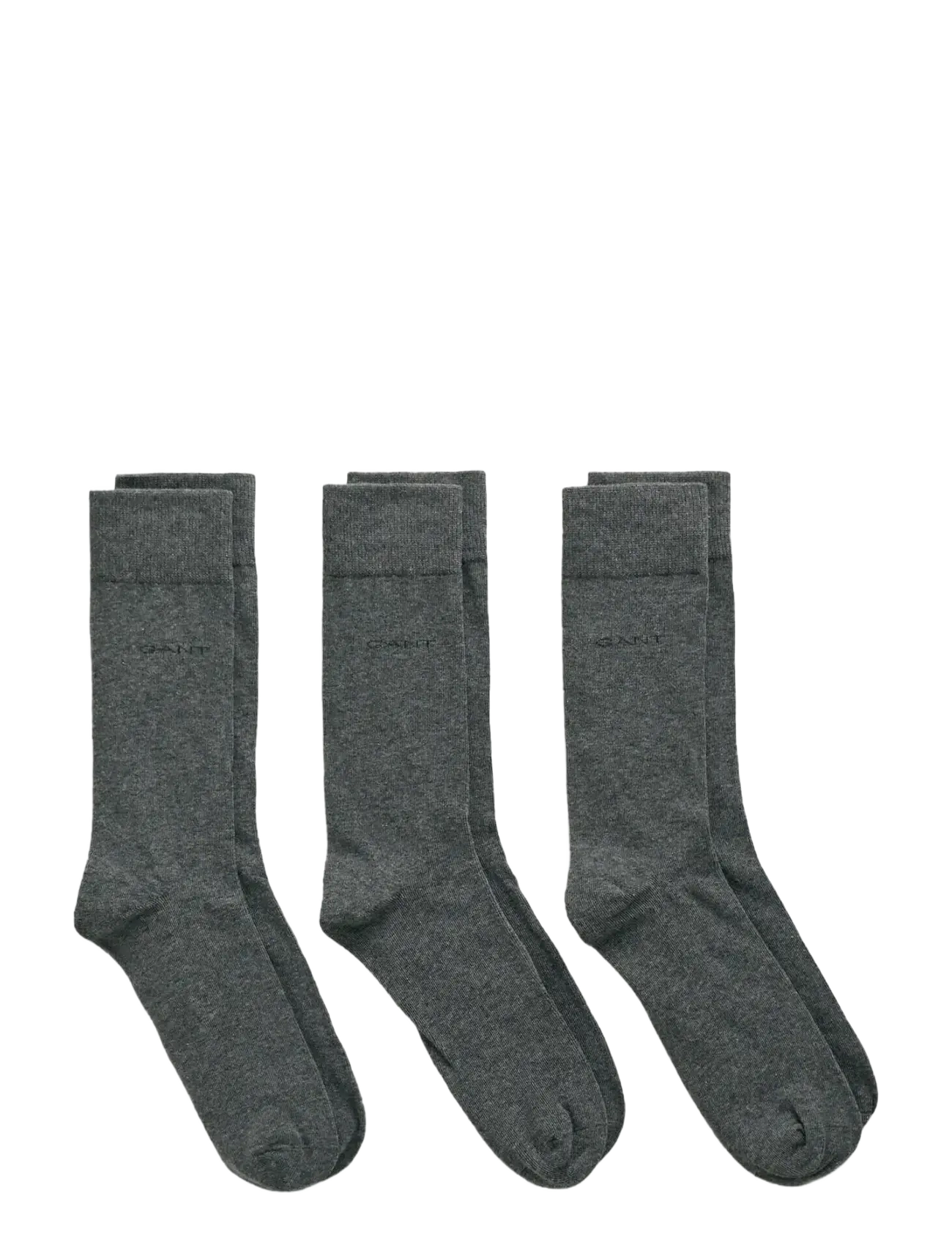 Gant - 3-Pack Socks - sokker - charcoal melange - 1