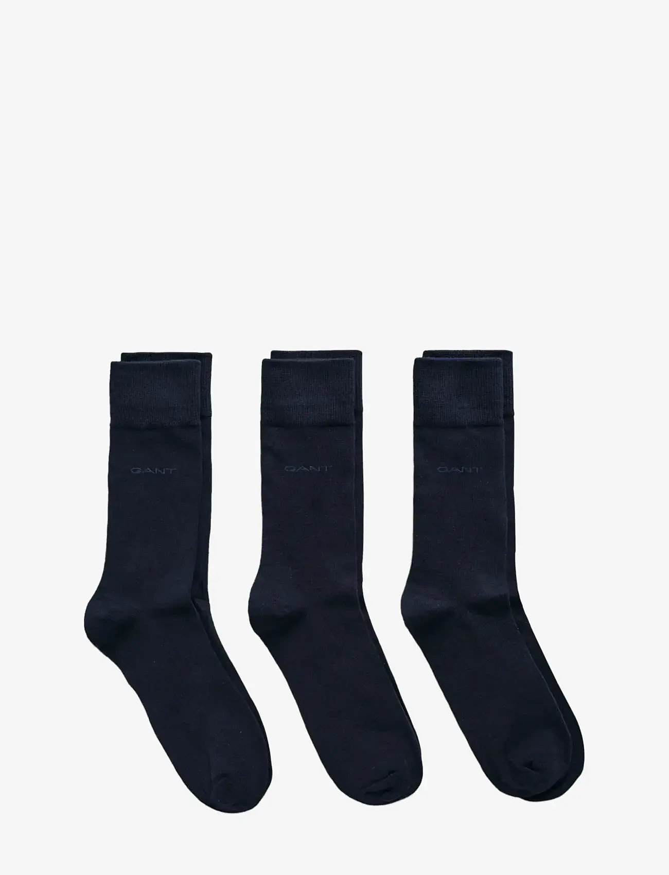 GANT - SOFT COTTON SOCKS 3-PACK - crew-socken - marine - 0