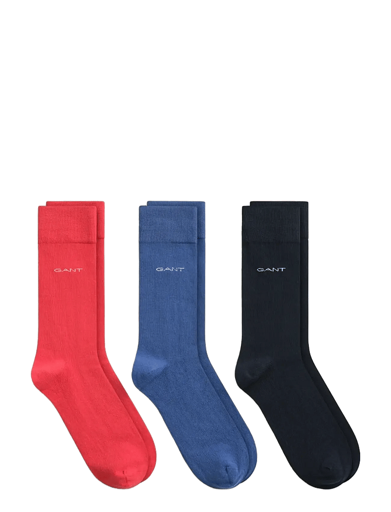 Gant - 3-Pack Socks - klassikalised sokid - rose red - 0