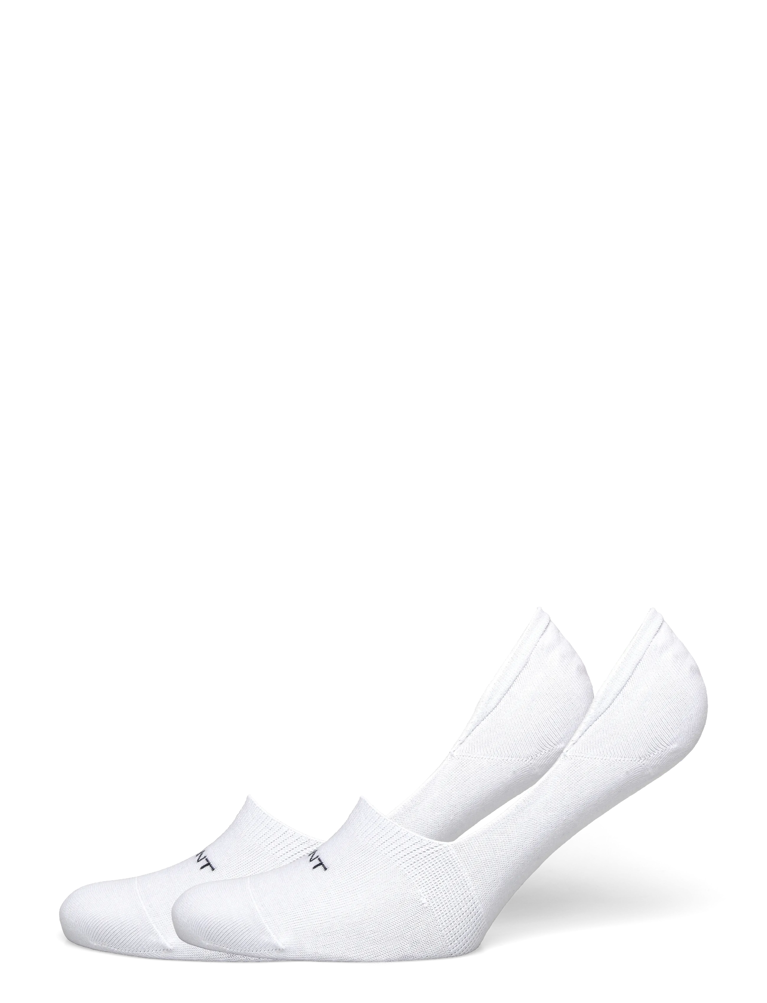 Gant INVISIBLE SOCKS 2-PACK - Sneackersocken - WHITE / white