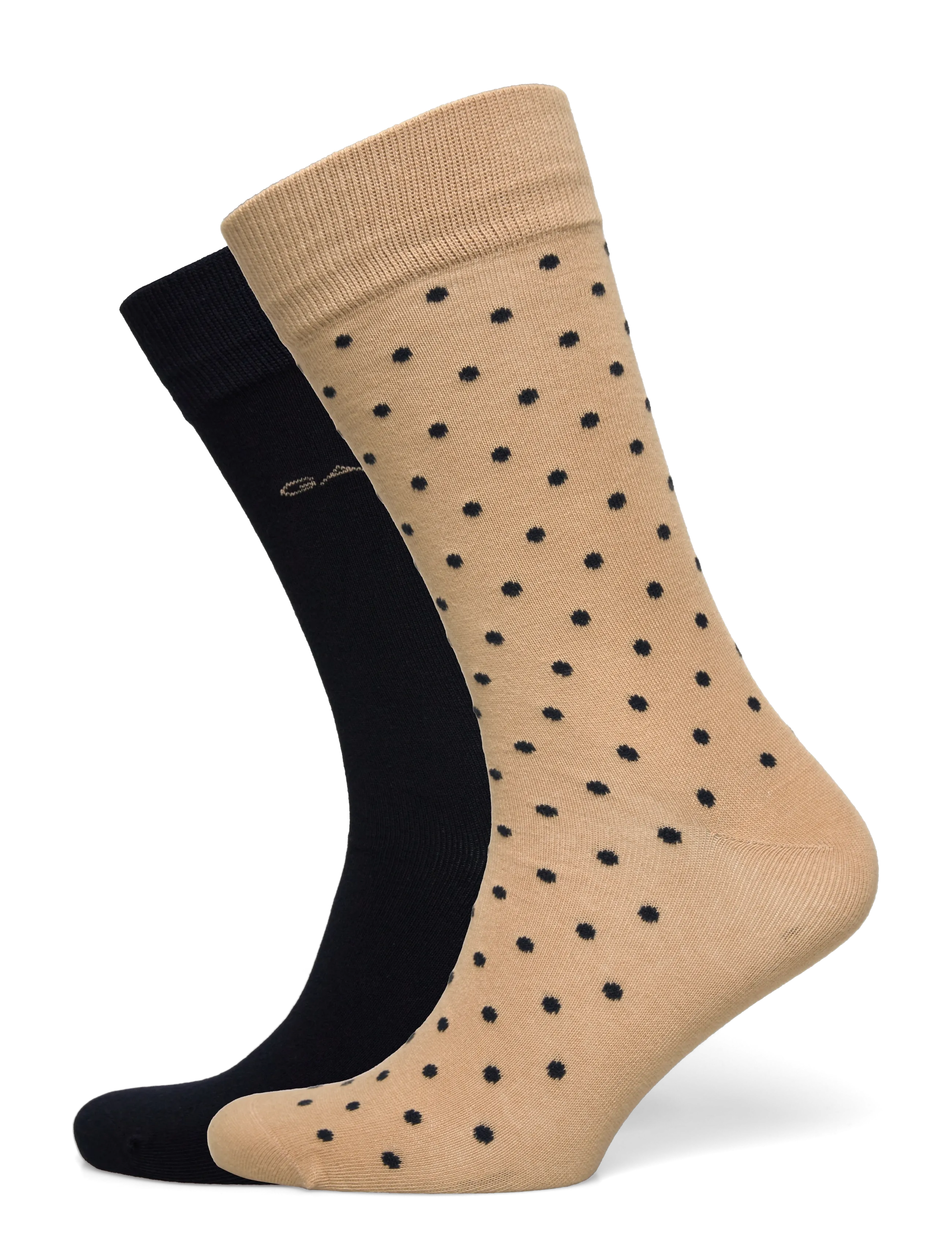 Gant 2-Pack Mixed Socks - Aluspesu - DARK KHAKI / beige