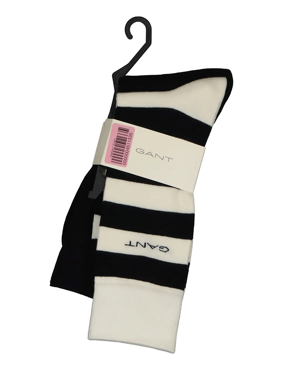 Gant - 2-Pack Mixed Socks - klassikalised sokid - cream - 1