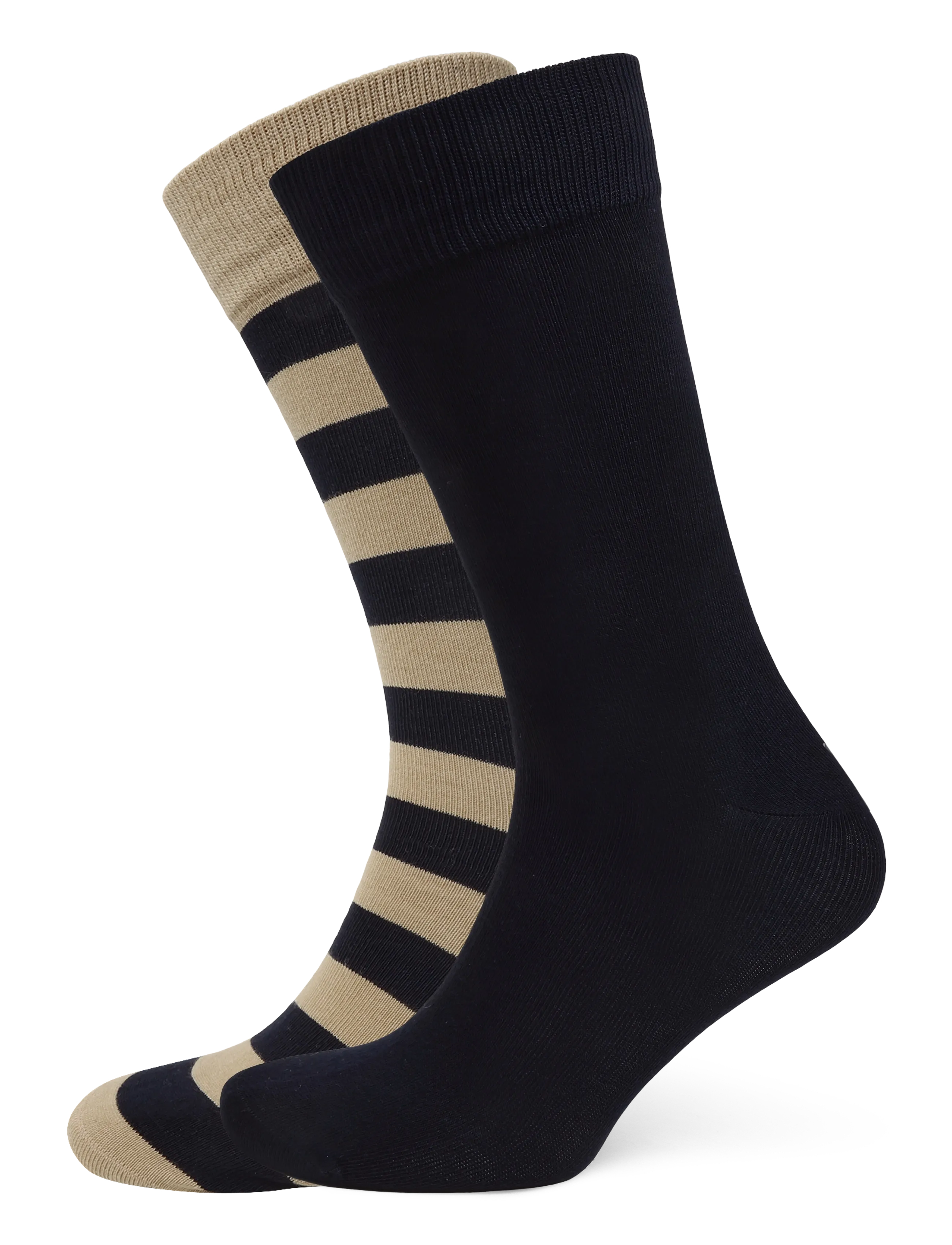 Gant 2-Pack Mixed Socks - Vanliga strumpor - DARK KHAKI / khaki/green